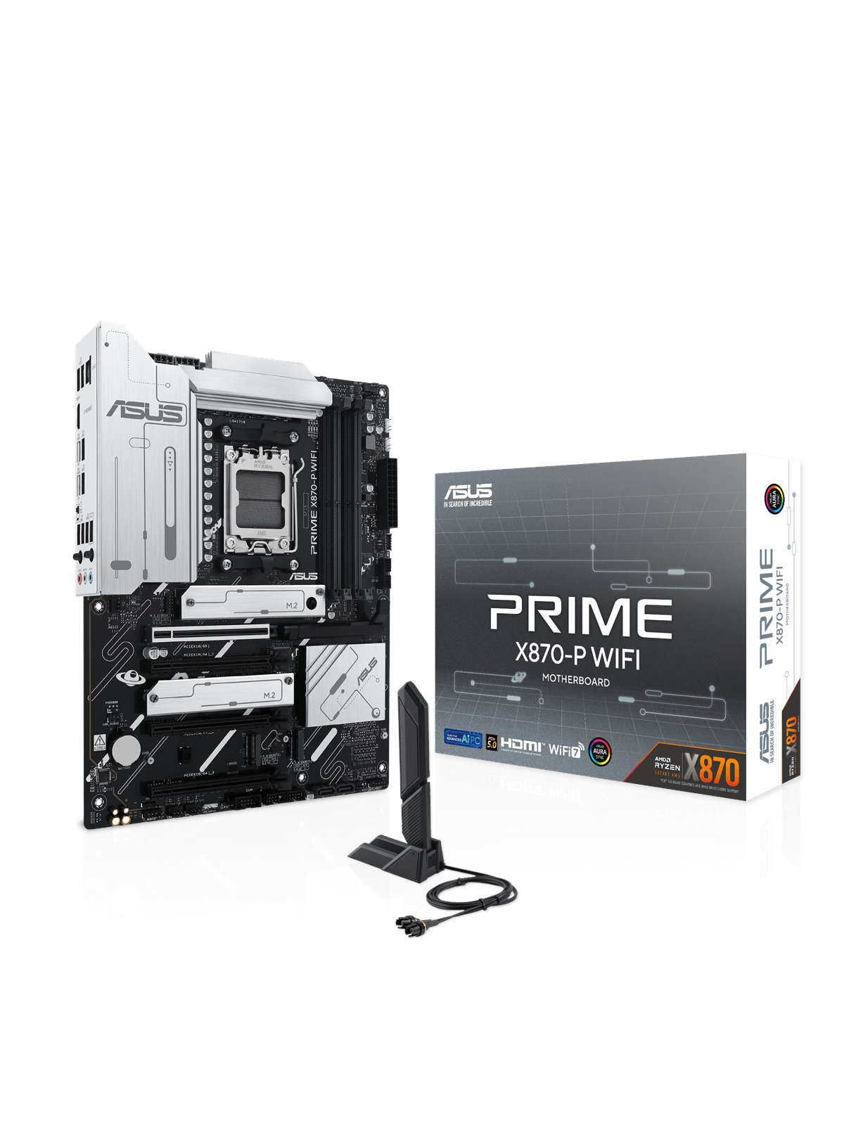 Asus Prime X870-p Wifi Mainboard - Amd X870 - Amd Am5 Socket - Ddr5 Ram - Atx - 90mb1is0-m0eay0