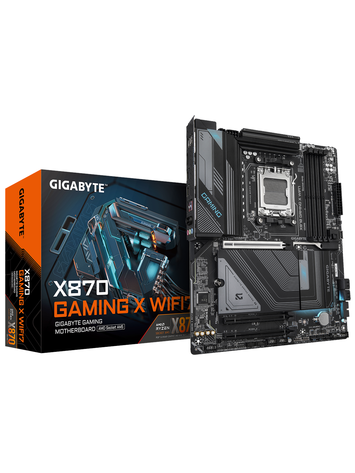 Gigabyte X870 Gaming X Wifi7 Mainboard - Amd X870 - Amd Am5 Socket - Ddr5 Ram - Atx
