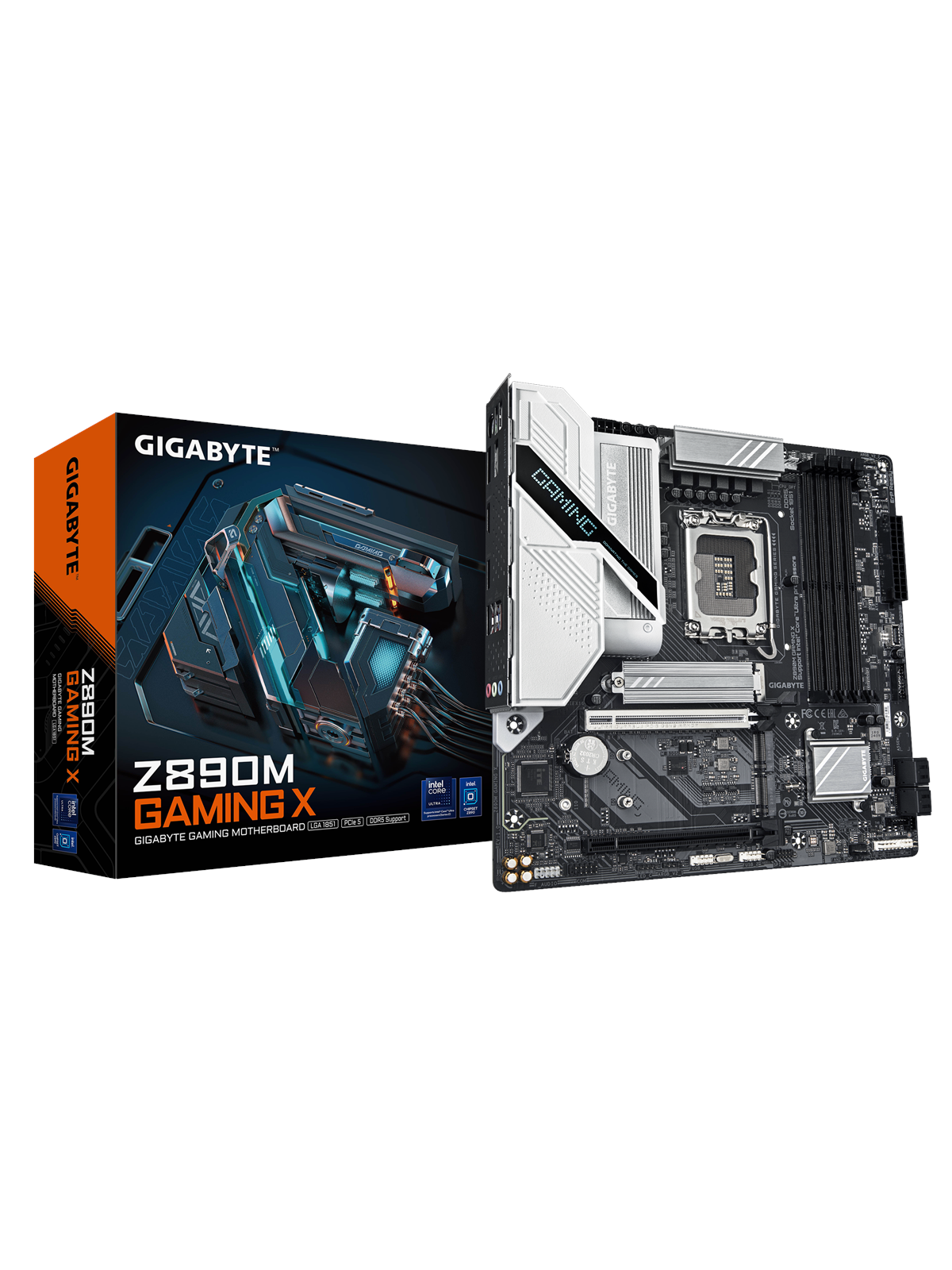 Gigabyte Z890m Gaming X Mainboard - Intel Z890 - Intel Lga1851 Socket - Ddr5 Ram - Micro-atx