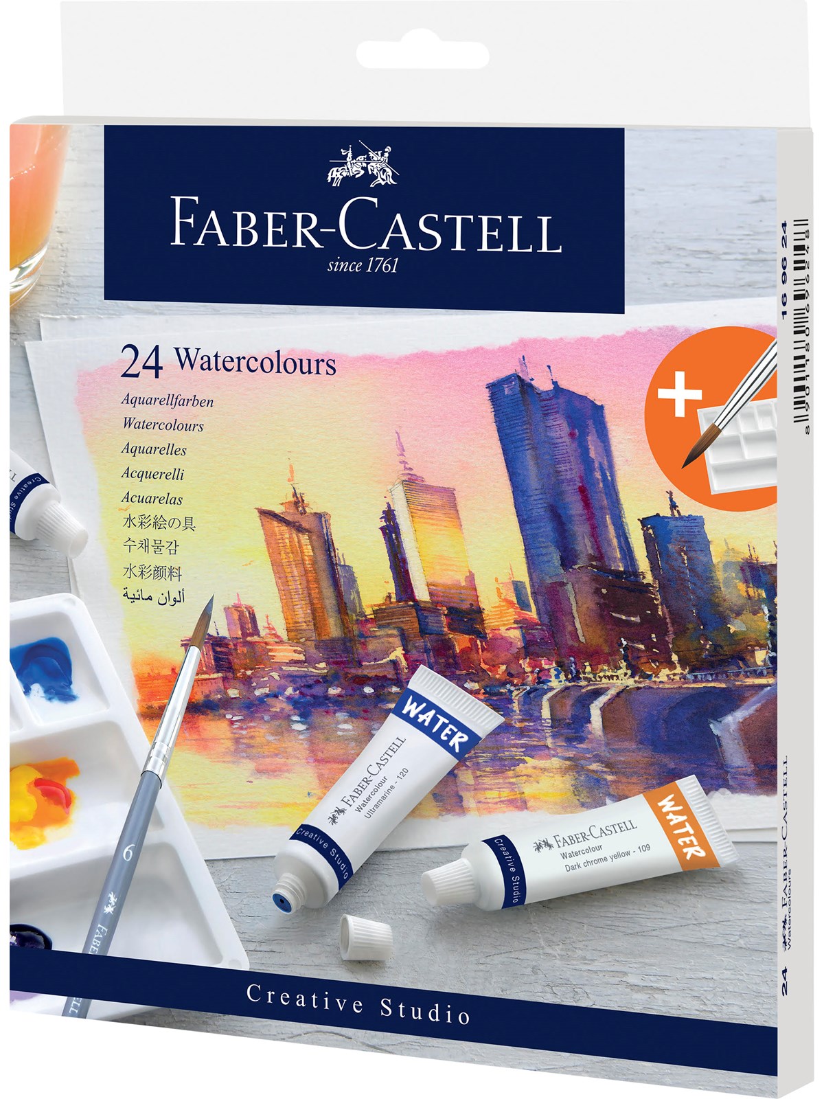 Faber-castell Aquarellfarbe 24er Kartonetui - Hobby Zubehoer - 169624