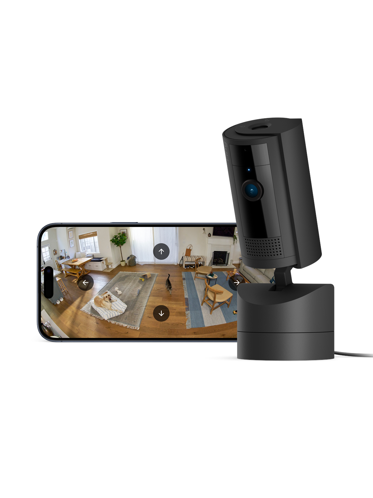 Ring Pan-tilt Indoor Cam - Schwarz - Smart Home - B0cg2wv95w