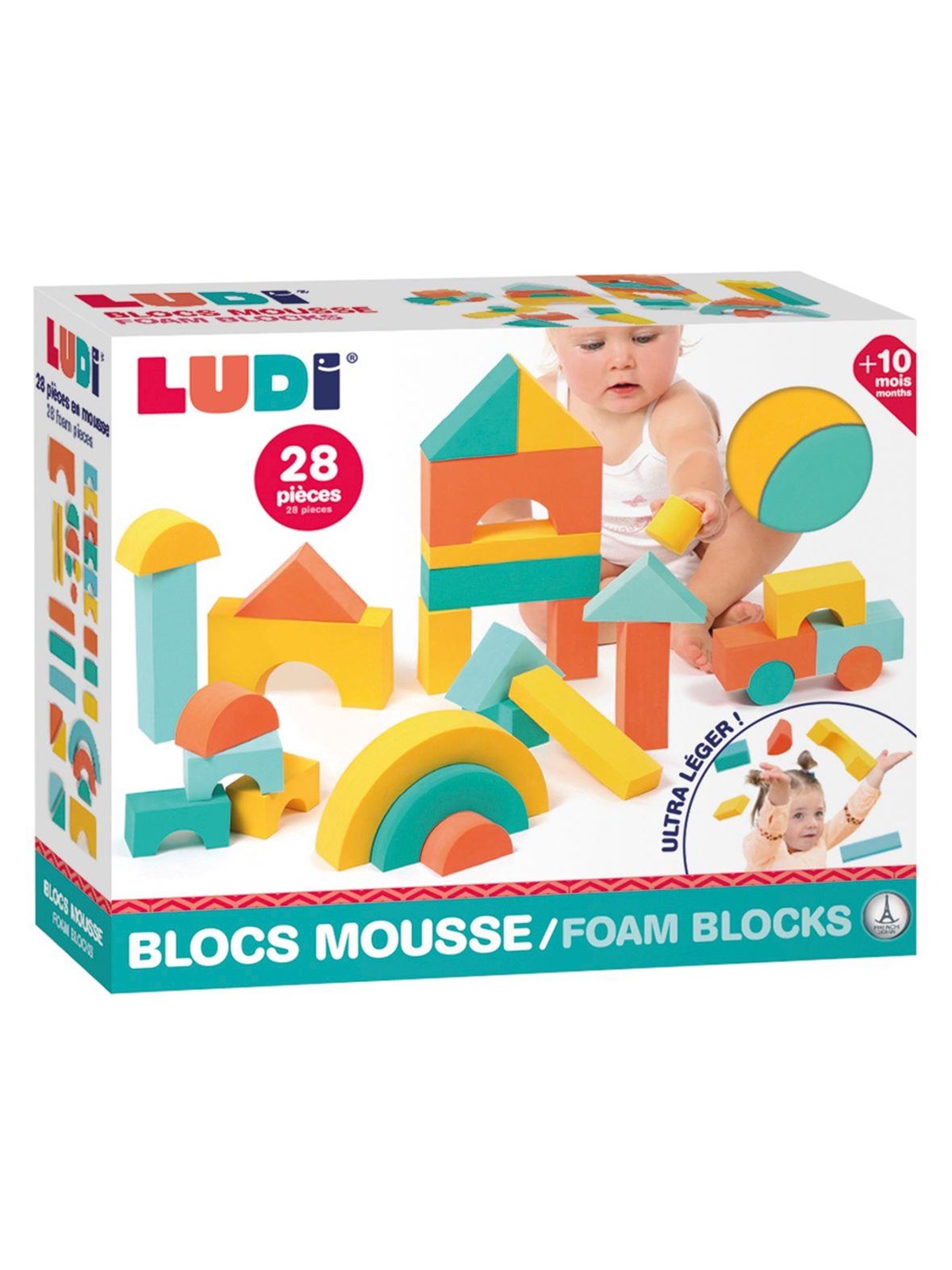 Ludi Foam Blocks - Baby Spielzeug - Lu30091