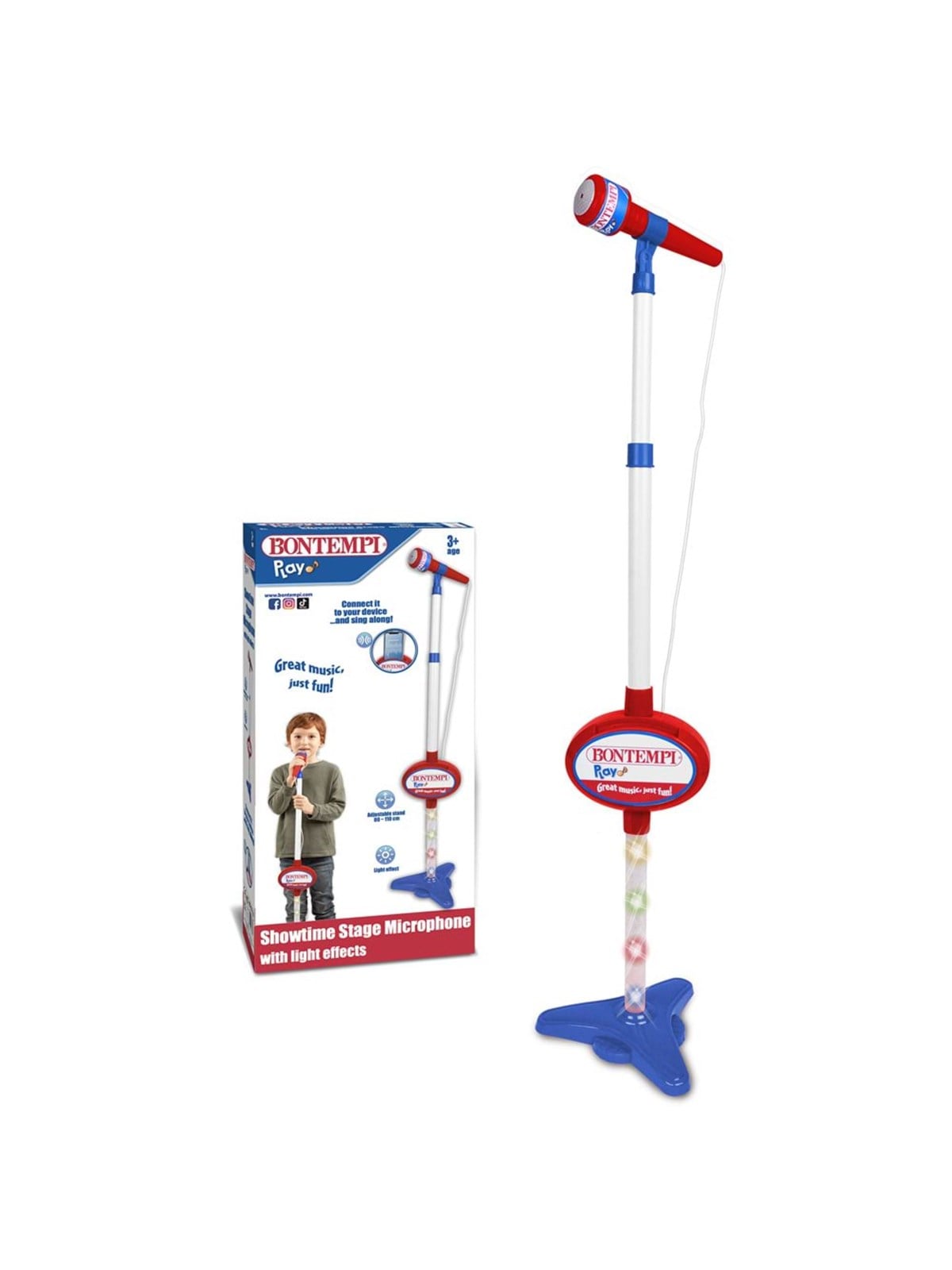 Bontempi Stage Microphone With Lighting Effect - Musik - 400710
