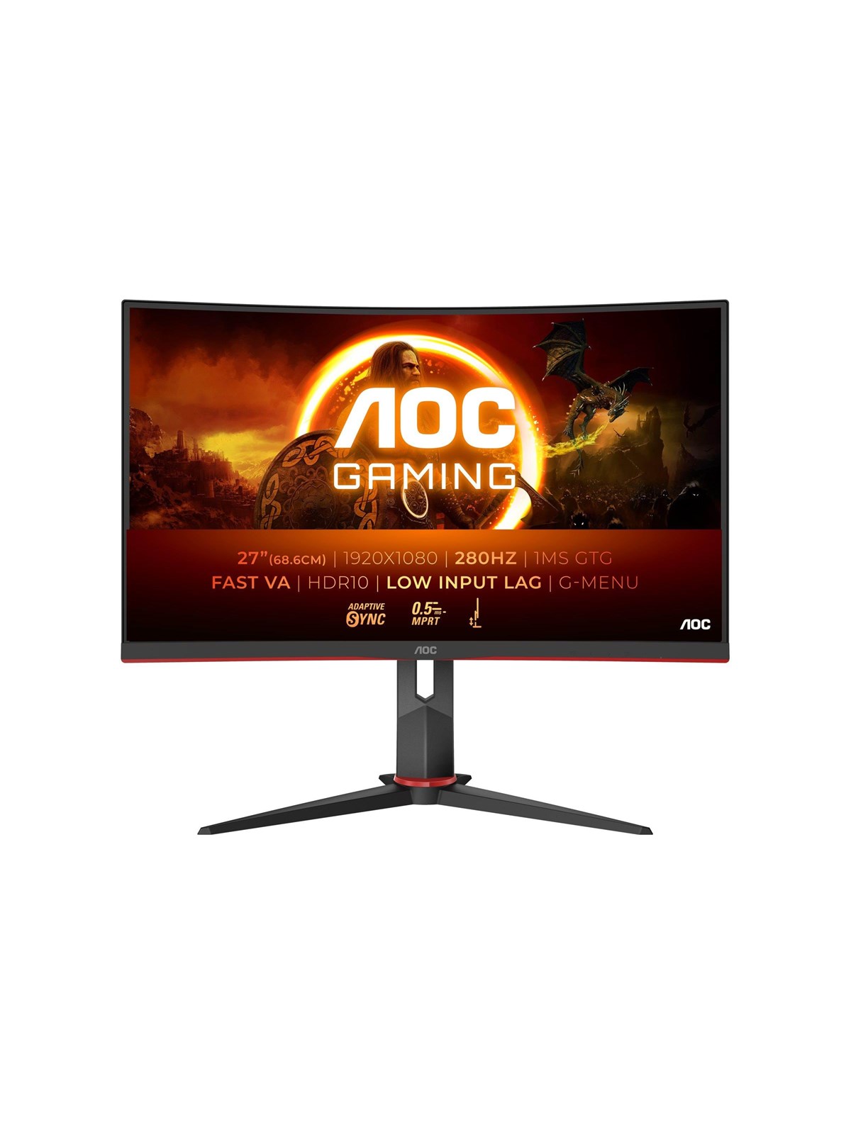 27" Aoc C27g2z3/bk - 1920x1080 (Fhd) - 240hz - VA - Bildschirm
