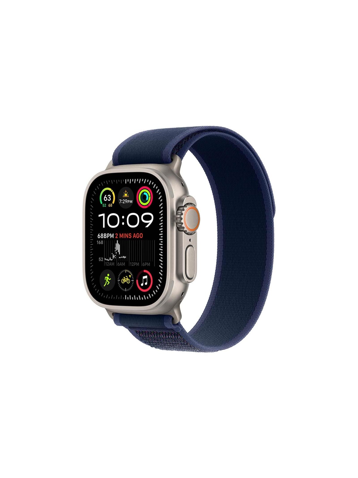 Apple Watch Ultra 2 Gps + Cellular 49mm - Titanium Case With Blue Trail Loop - M/l - Smartwatches Pulsuhren Sportuhren Schrittzaehler - Mx4l3dh/a