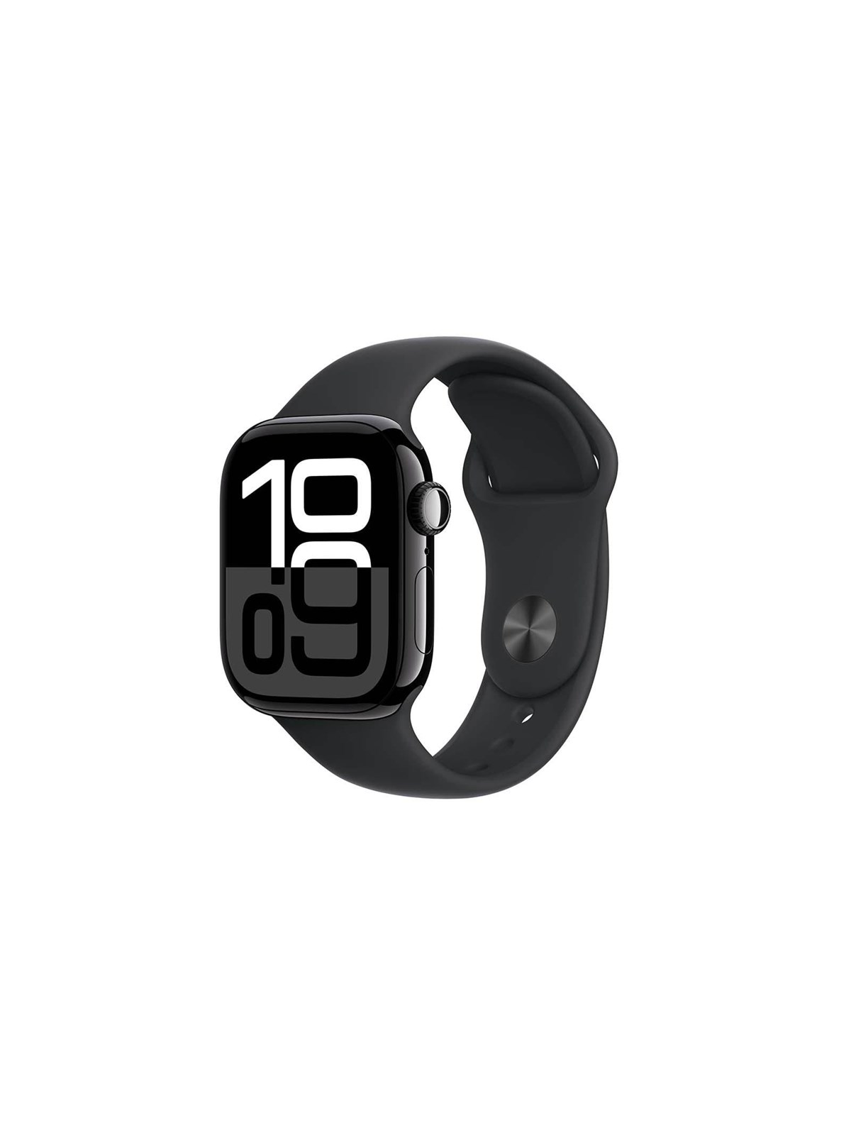 Apple Watch Series 10 Gps + Cellular 46mm - Jet Black Aluminium Case With Black Sport Band - M/l - Smartwatches Pulsuhren Sportuhren Schrittzaehler - 