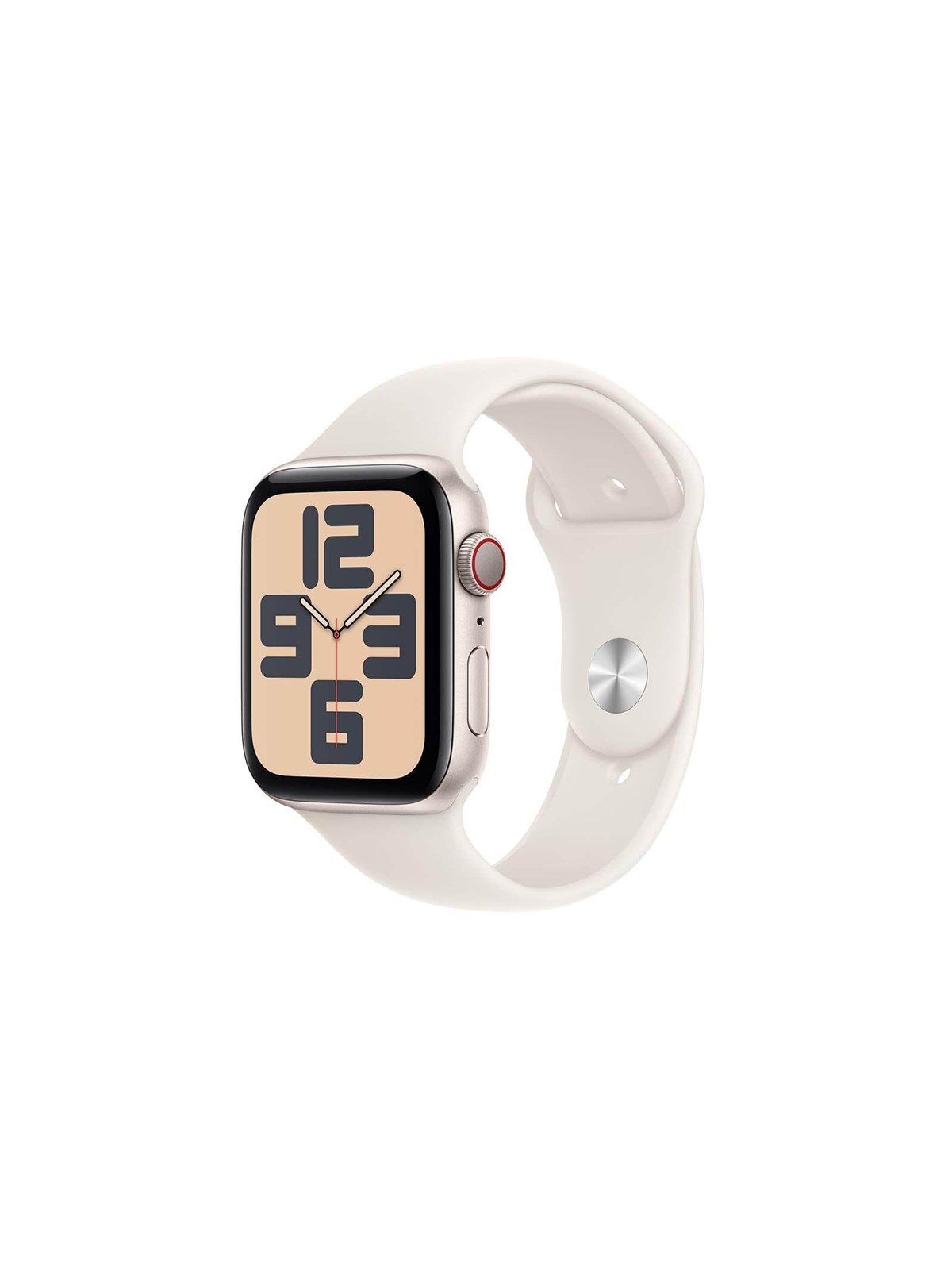 Apple Watch SE Gps + Cellular 44mm - Starlight Aluminium Case With Starlight Sport Band - M/l - Smartwatches Pulsuhren Sportuhren Schrittzaehler - 