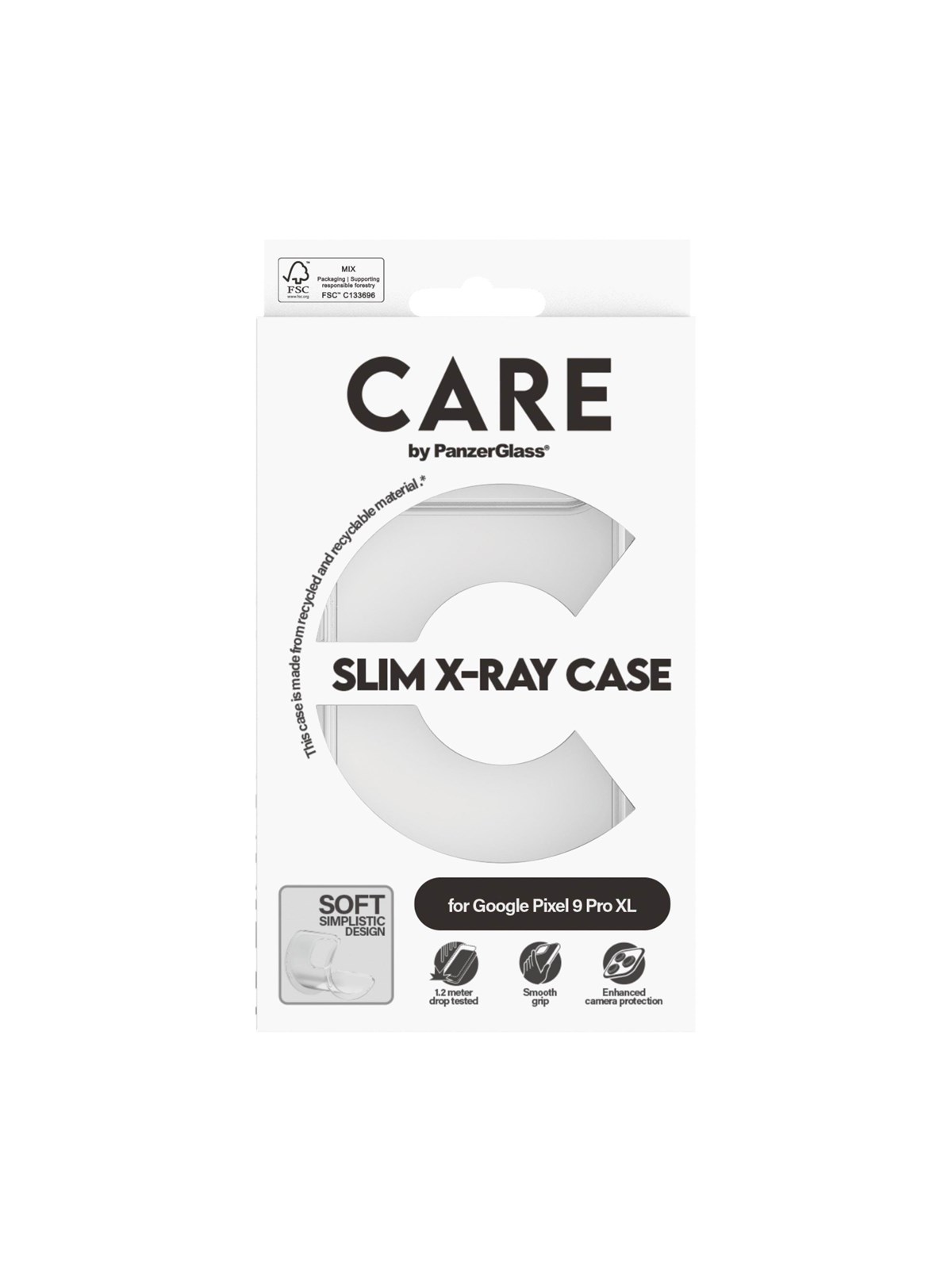 Care by Panzerglass Fashionable Case Transparent X-ray Soft Basic Google Pixel 9 Pro XL - Handys Cover Cases - Panzer1981