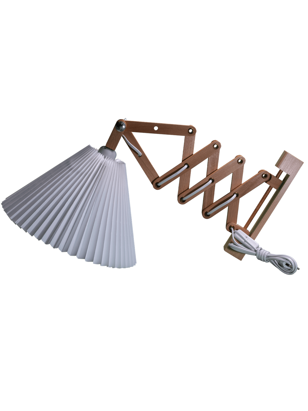 Alpe Design Danish Designed Beech Wood Accordion Wall Lamp - Lampen - 3132616