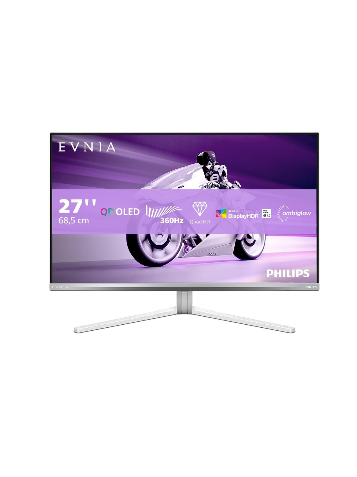 26.5" Philips Evnia 8000 - 2560x1440 (Qhd) - 360hz - Qd-oled - Bildschirm - 27m2n8500/00
