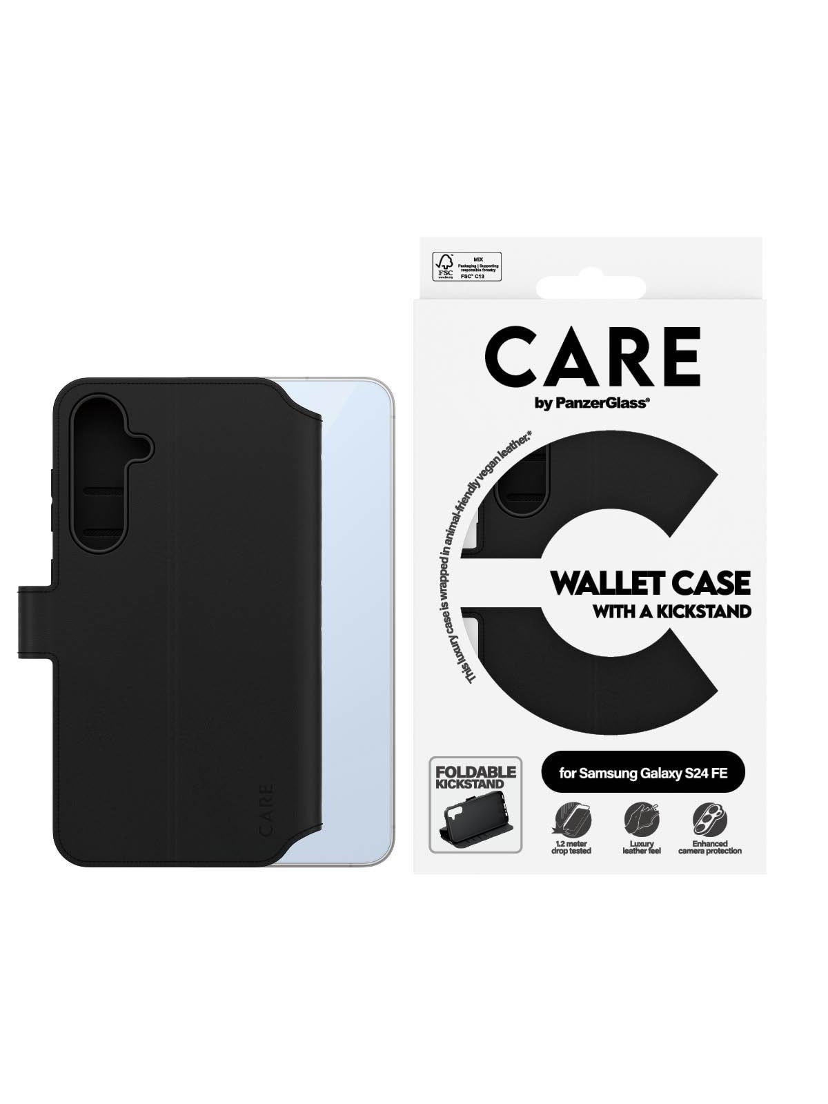 Care by Panzerglass Feature Wallet Case w. Kickstand Samsung Galaxy S24 FE - Handys Cover Cases - Panzer1169