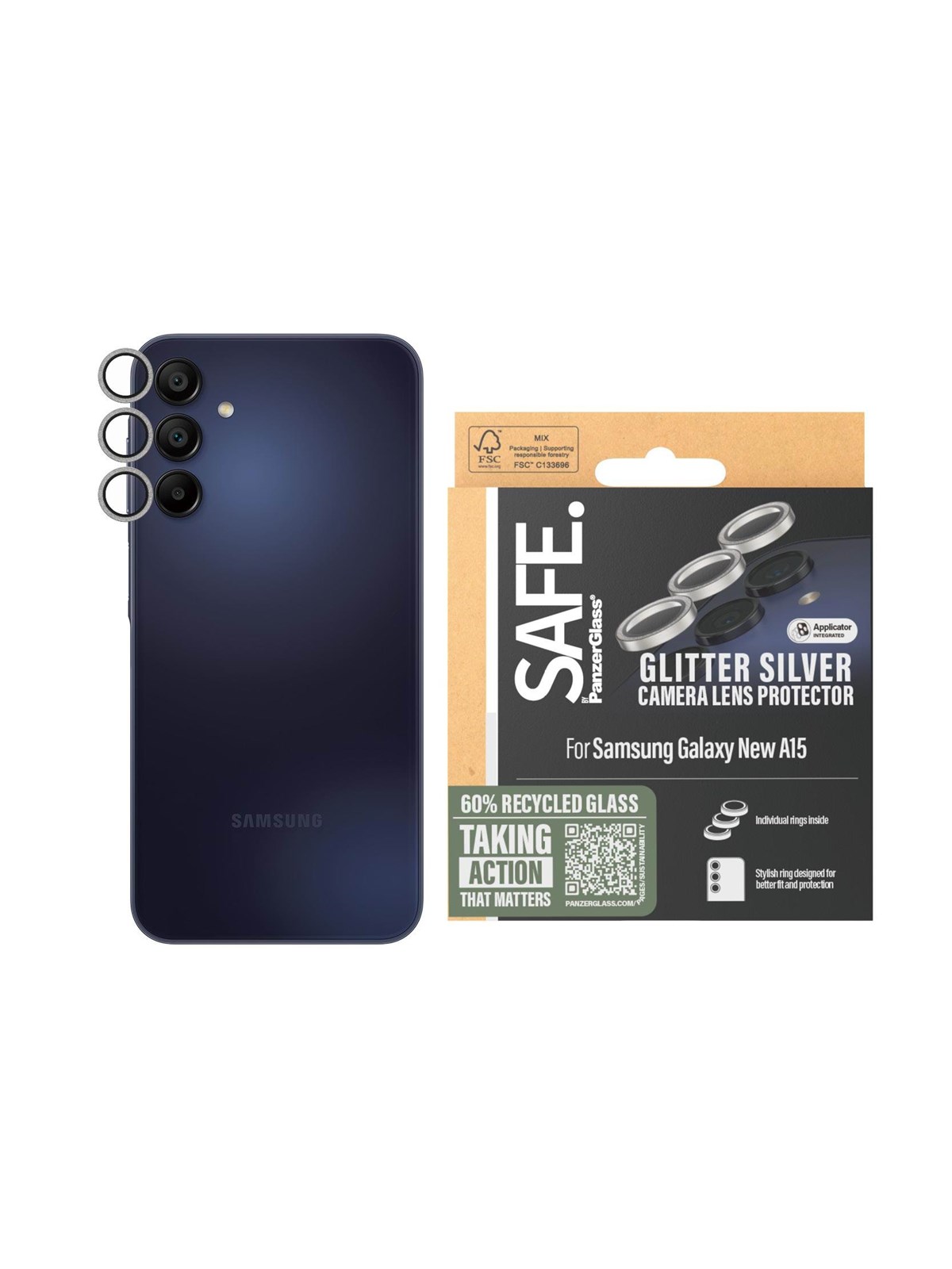 Safe by Panzerglass Camera Lens Protector Transparent Samsung Galaxy A16 | A16 5G - Handys Schutzfolie - Safe93815