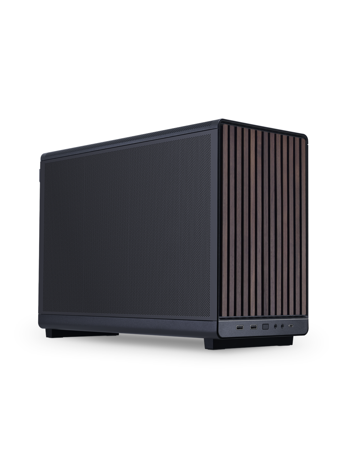 Lian Li Dan Cases A3-matx Wood Edition (Walnut) - Gehäuse - Minitower - Schwarz - Gehaeuse - A3-matx-wd Black