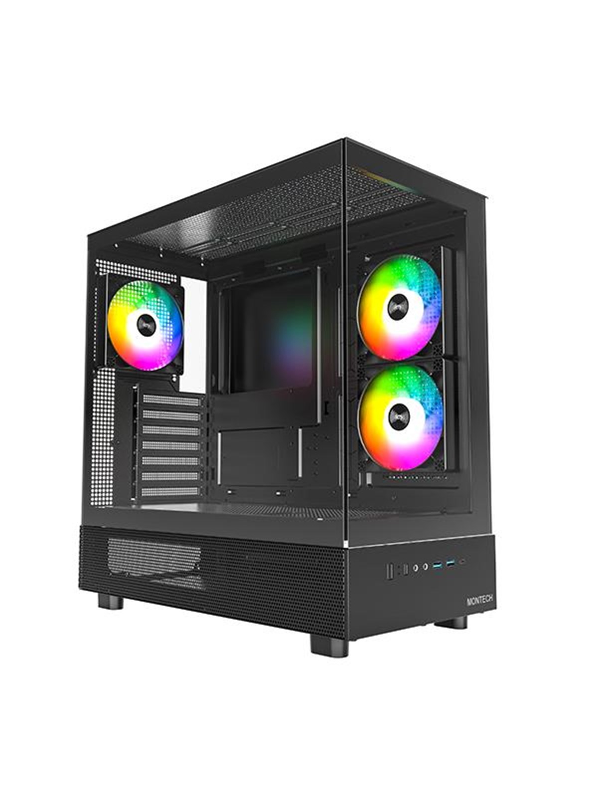 Montech XR TG - Gehäuse - Miditower - Schwarz - Gehaeuse - Montech_XR (B)
