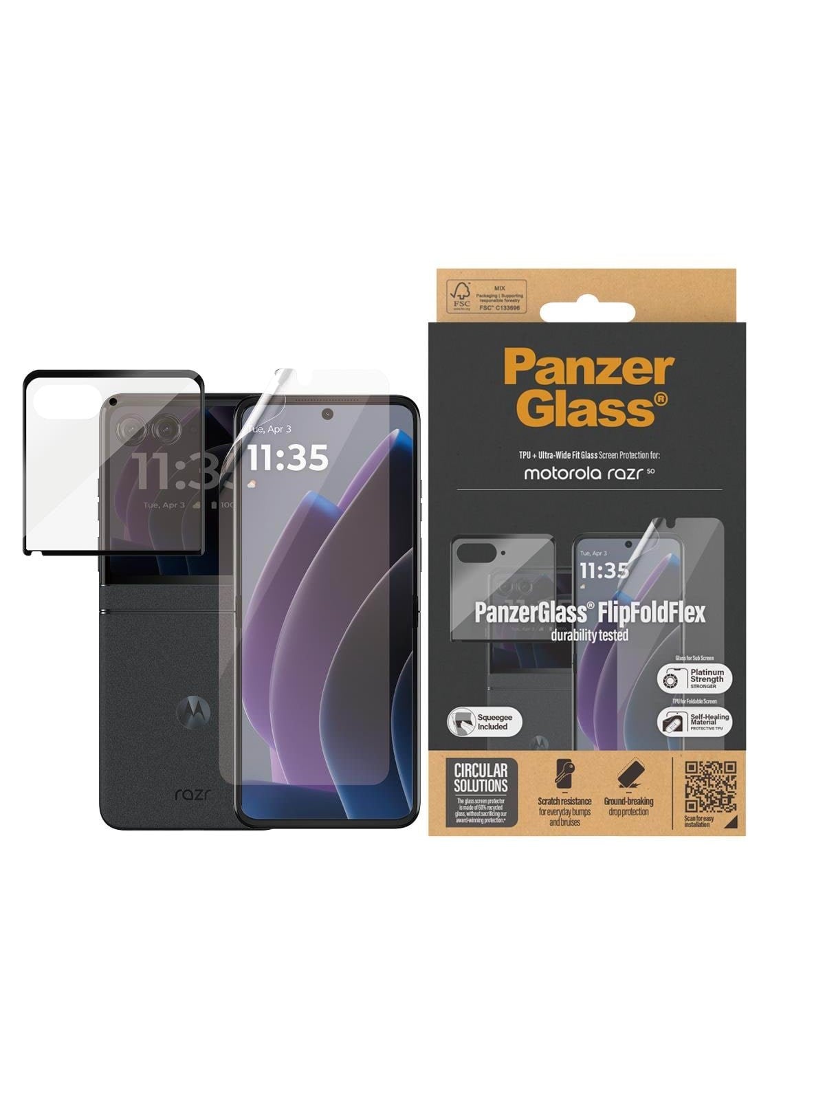 Panzerglass Screen Protector Motorola Razr 50 | Glass & Film - Handys Schutzfolie - Panzer6593