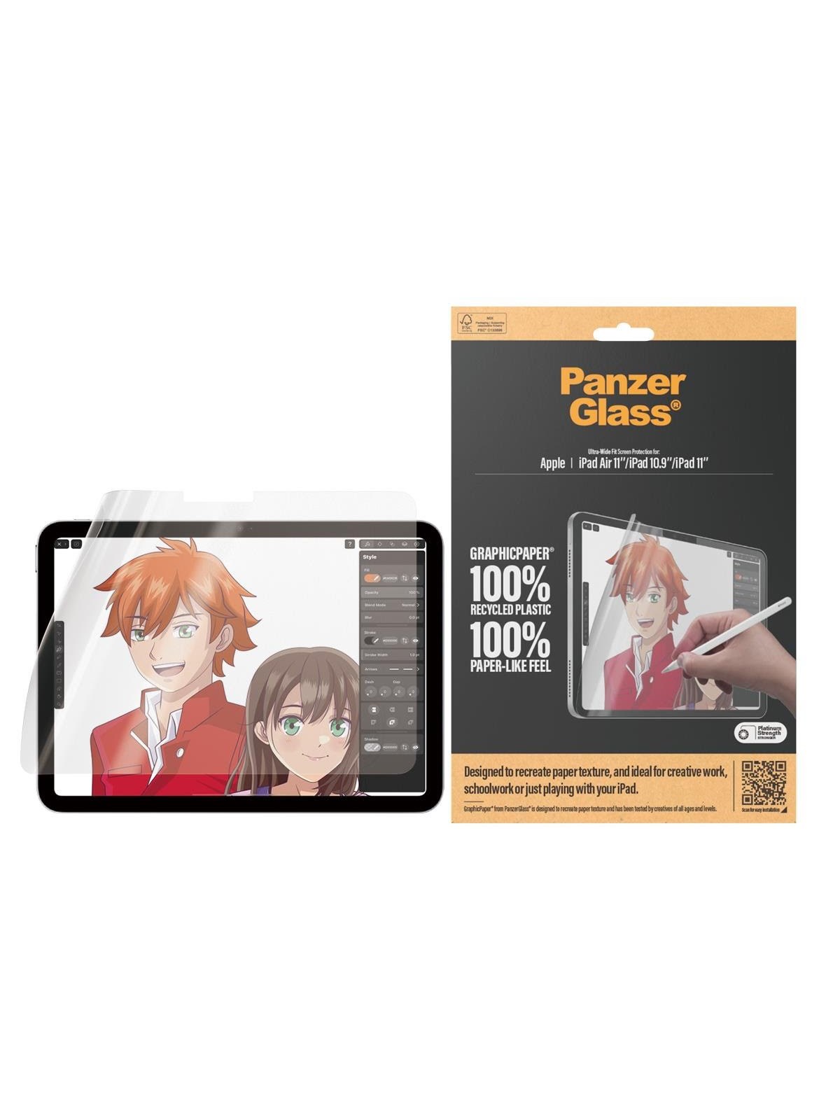 Panzerglass Graphicpaper Screen Protector Ipad Air 11'' (2024-2026) | Ipad 11'' (2025-2026) | Ipad 10.9'' (2022) | Ultra-wide Fit - Tablets Anderes 