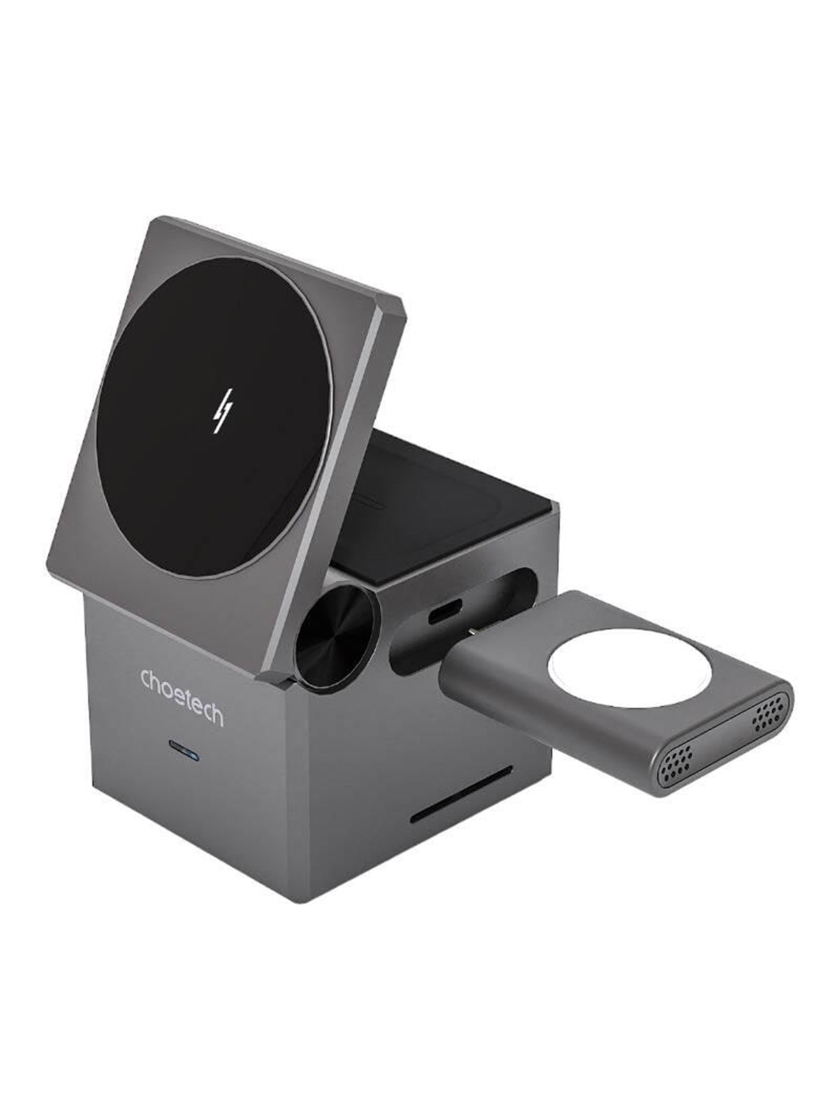 Choetech T632-f 3-in-1 15w Inductive Charger (Black) - Handys Adapter Und Ladegeraete