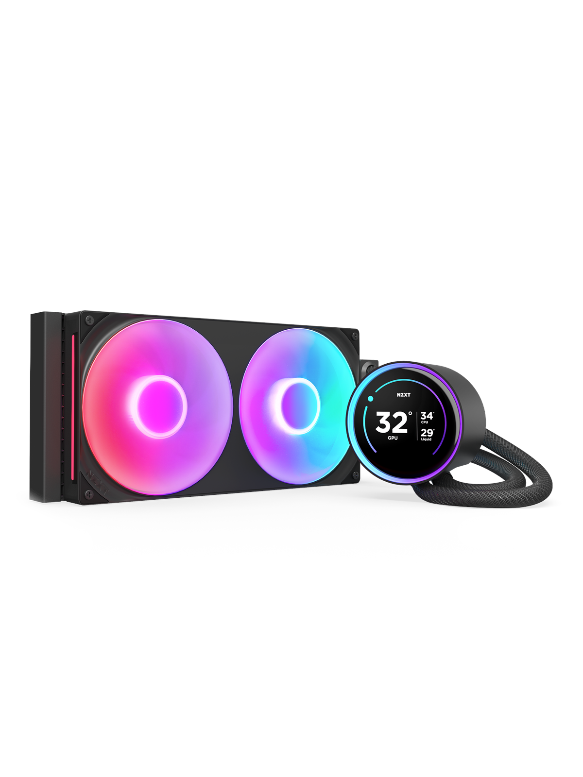 Nzxt Kraken Elite Rgb V2 280 (2024) - Schwarz Mit Rgb-licht - Cpu-wasserkühlung - Max 30 Dba - Cpu Kuehler - Rl-kr28e-b2