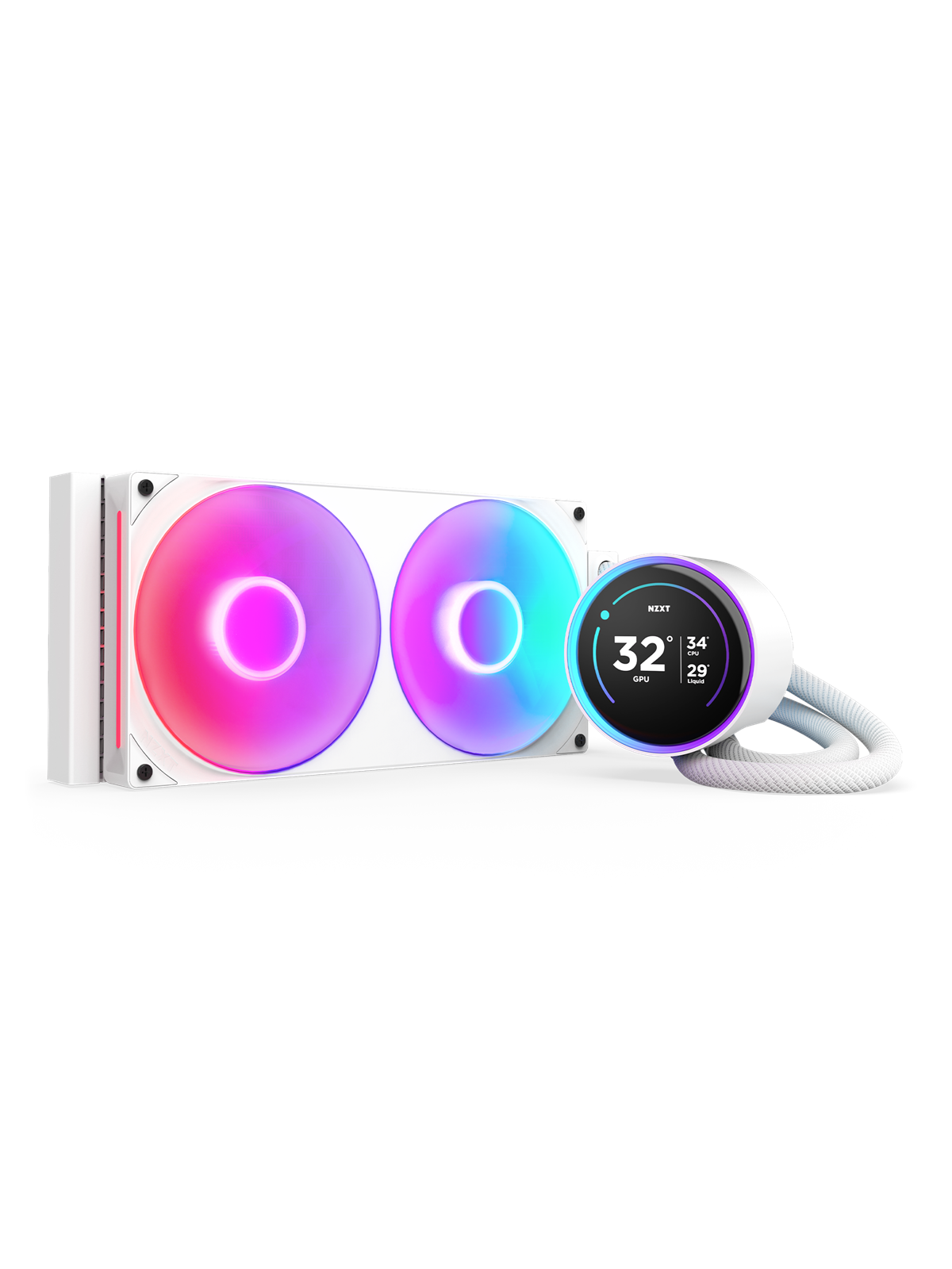 Nzxt Kraken Elite Rgb V2 280 (2024) - Weiß - Cpu-wasserkühlung - Max 30 Dba - Cpu Kuehler - Rl-kr28e-w2