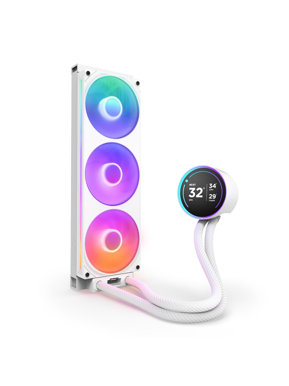 Nzxt Kraken Elite Rgb V2 360 (2024) - Weiß Mit Rgb-beleuchtung - Cpu-wasserkühlung - Max 30 Dba - Cpu Kuehler - Rl-kr36e-w2