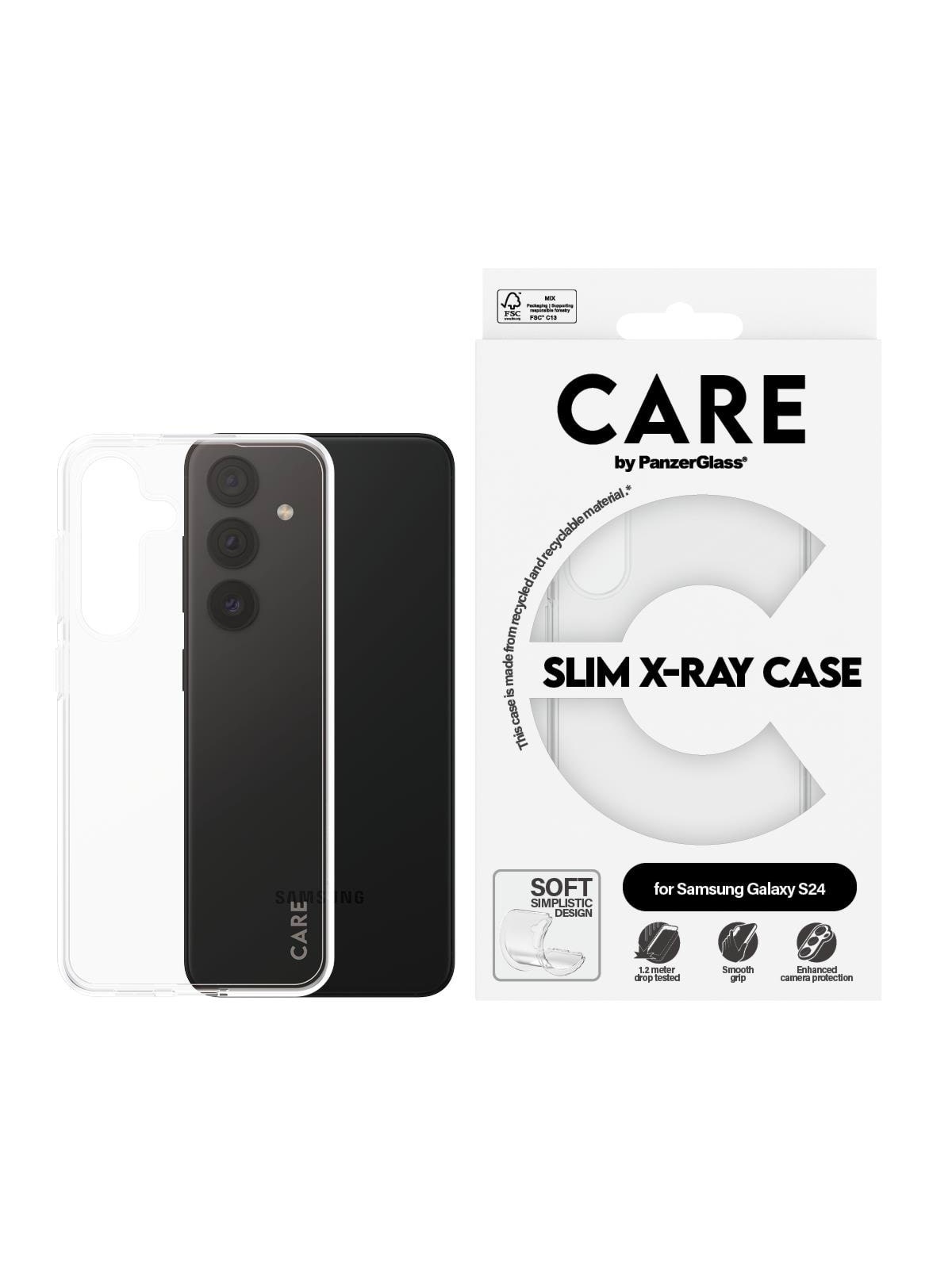 Care by Panzerglass Fashionable Case Transparent X-ray Soft Basic Samsung Galaxy S24 - Handys Cover Cases - Panzer1960