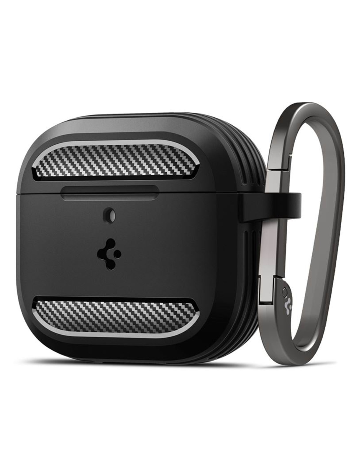Kopfhörer - Spigen Rugged Armor - Matte Black - Airpods 4 - Kopfhoerer/headsets - Acs08642