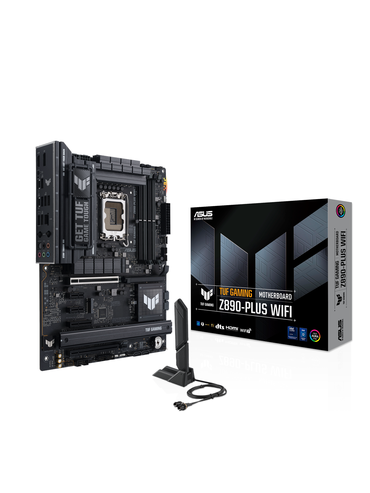 Asus Tuf Gaming Z890-plus Wifi Mainboard - Intel Z890 - Intel Lga1851 Socket - Ddr5 Ram - Atx - 90mb1iq0-m0eay0