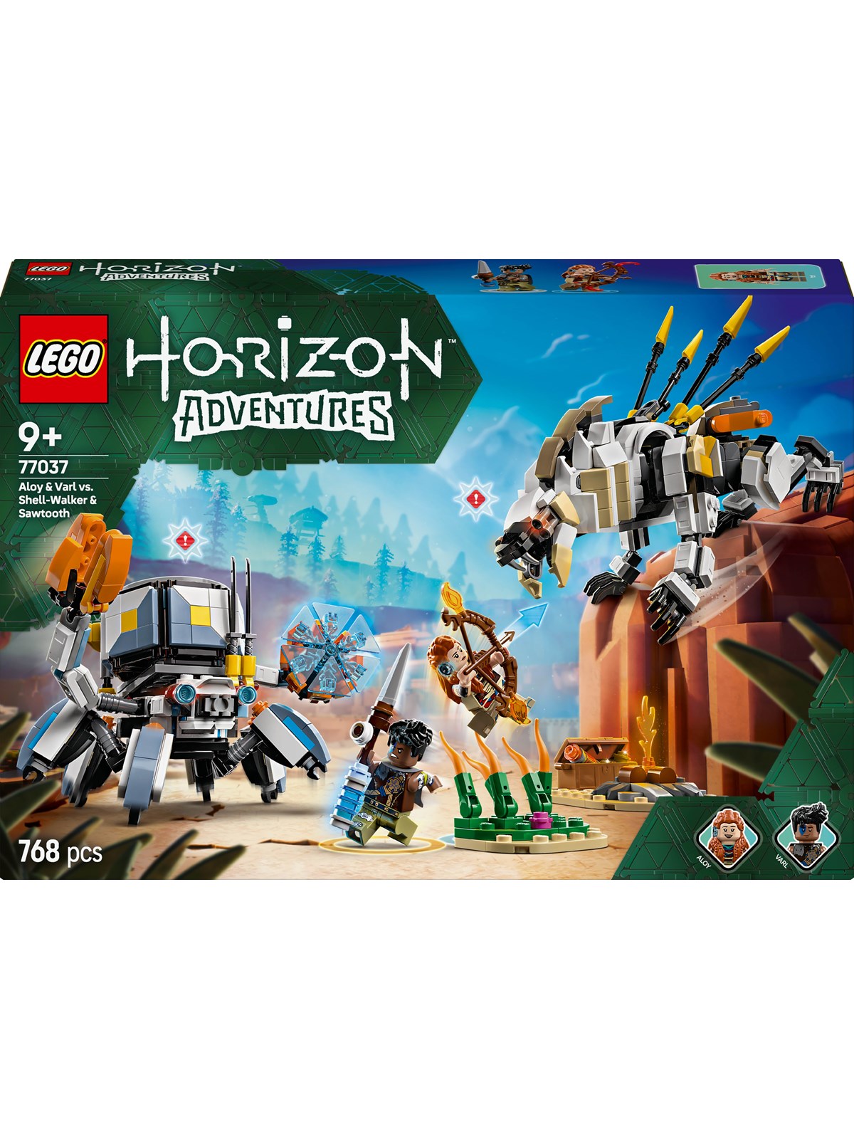 Lego 77037 Aloy Und Varl vs. Panzerwanderer Und Sägezahn