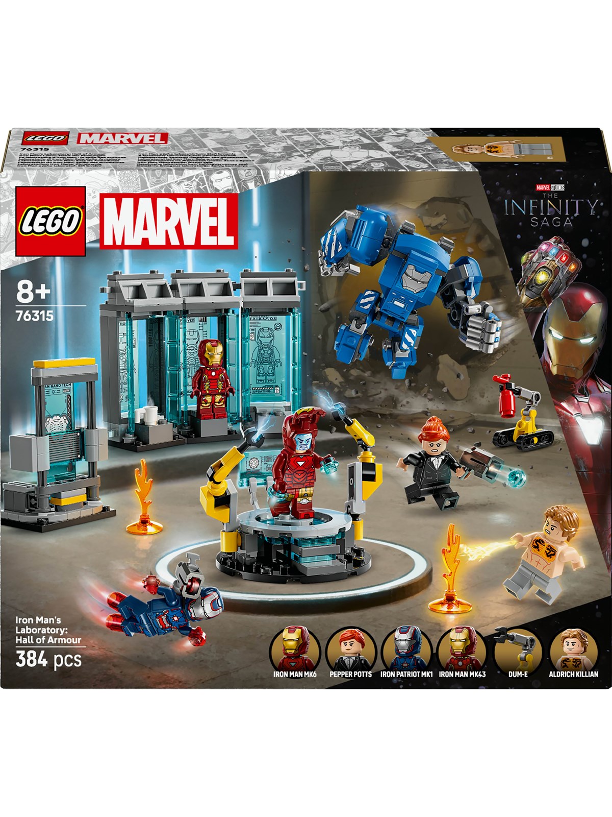 Lego Super Heroes Marvel 76315 Iron Mans Labor: Halle Der Rüstungen