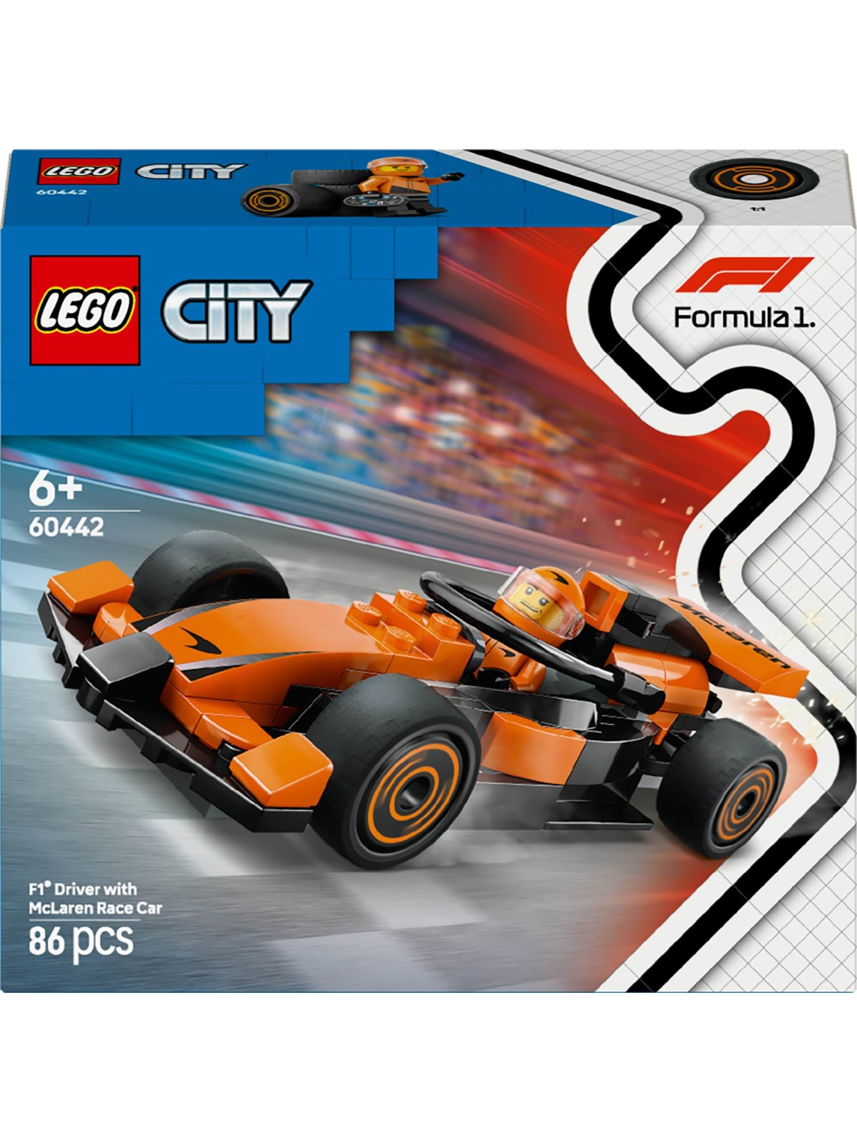 Lego City 60442 F1 Rennfahrer Mit Mclaren Rennauto