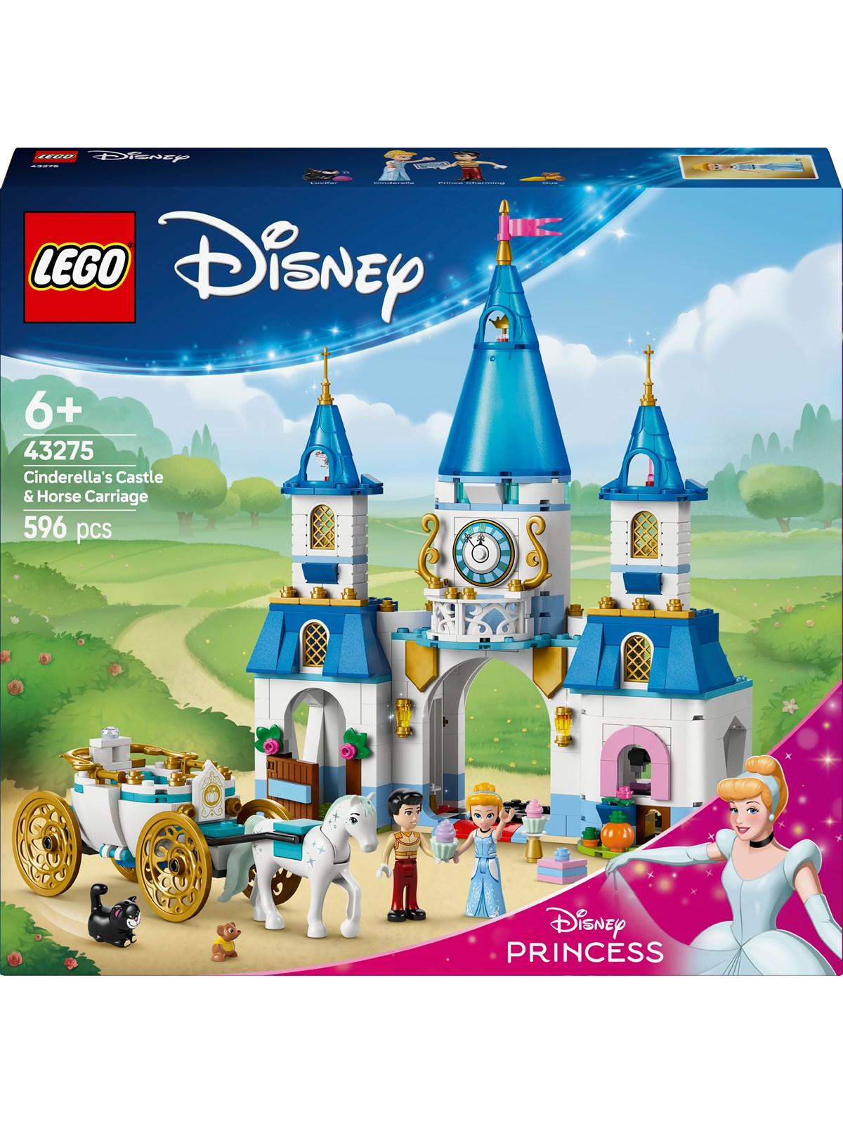 Lego Disney 43275 Cinderellas Schloss Und Pferdekutsche