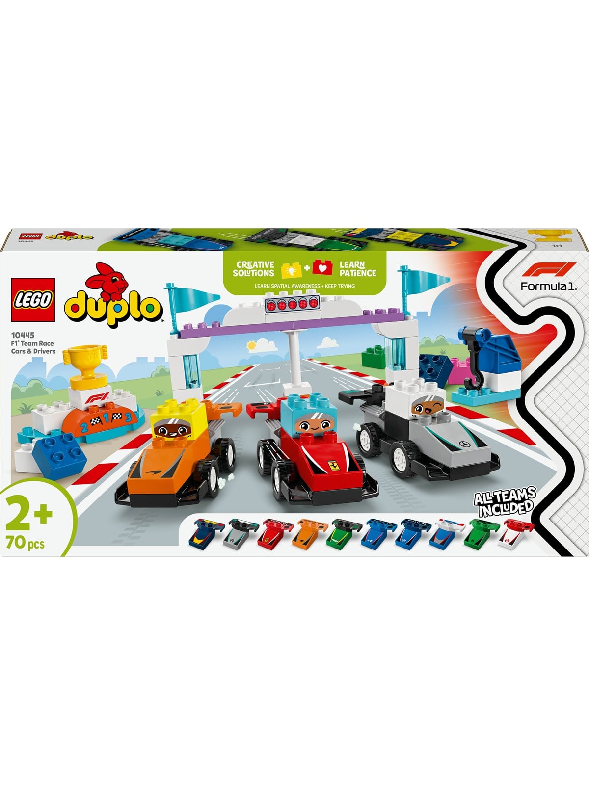 Lego Duplo 10445 F1 Team Rennautos Mit Rennfahrern