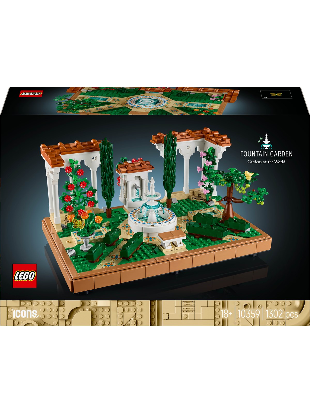 Lego Icons 10359 Springbrunnengarten