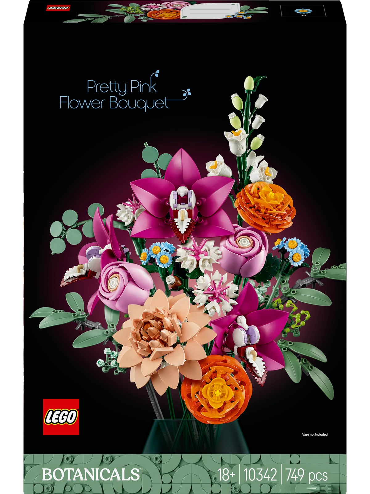 Lego Botanicals 10342 Schöner Rosafarbener Blumenstrauß