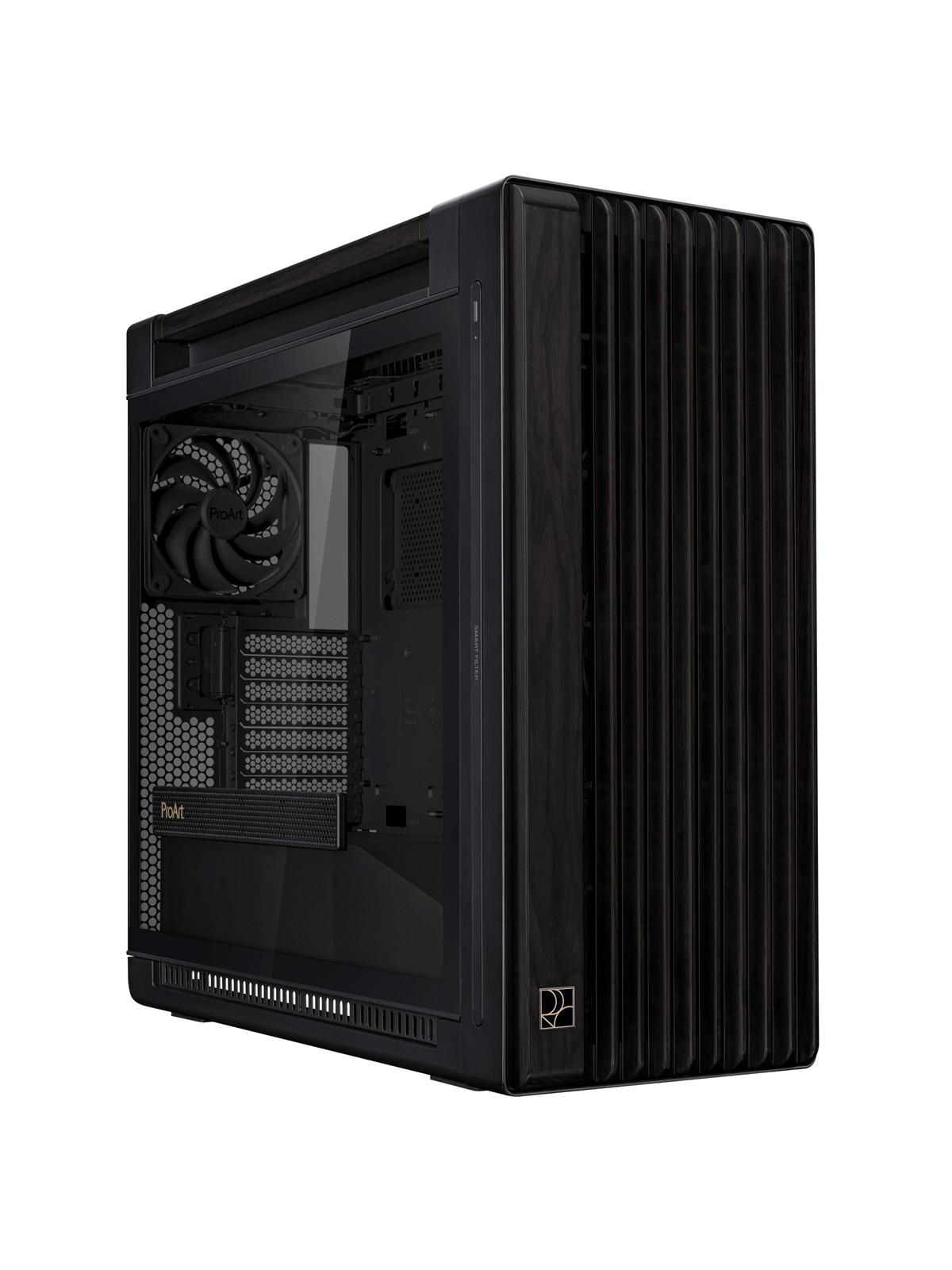 Asus Proart Pa602 Wood TG Panel - Gehäuse - Fulltower - Schwarz - Gehaeuse - 90dc00j0-b09010