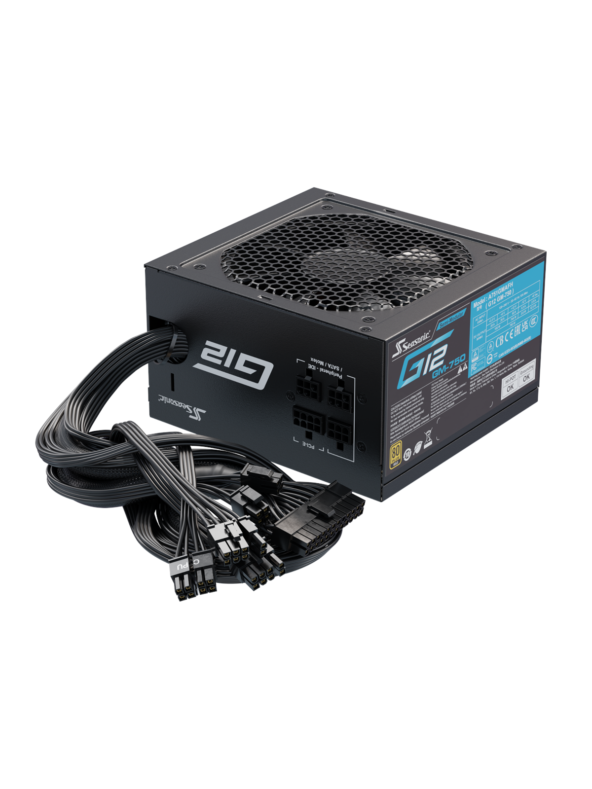 Seasonic G12 GM 750 Netzteile - 750 Watt - 120 mm - Atx - 80 Plus Gold Zertifiziert - Ssr-750fm