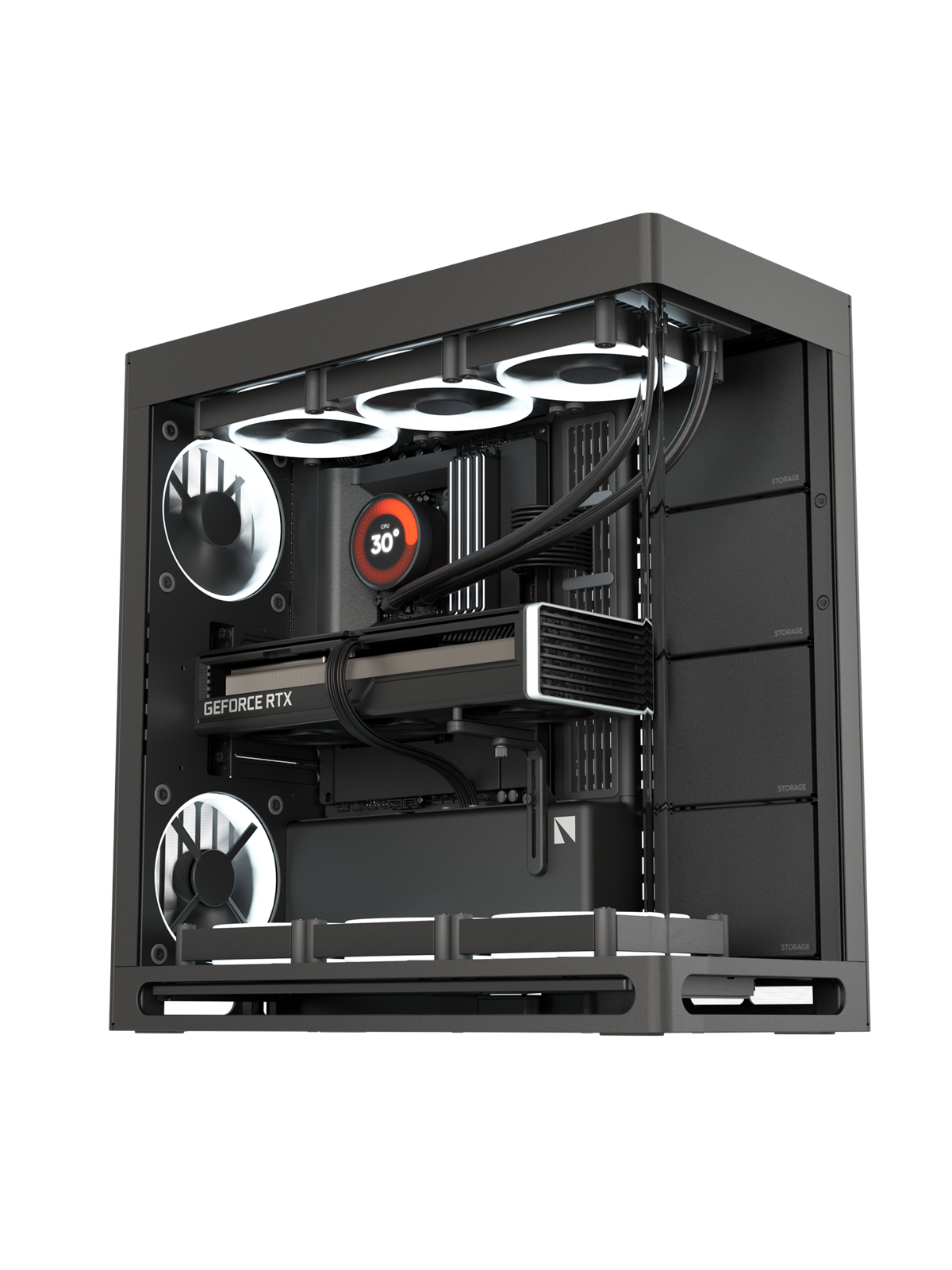 Havn HS 420 Black - Gehäuse - Miditower - Schwarz - Gehaeuse - Hvn-ca-hs420-06