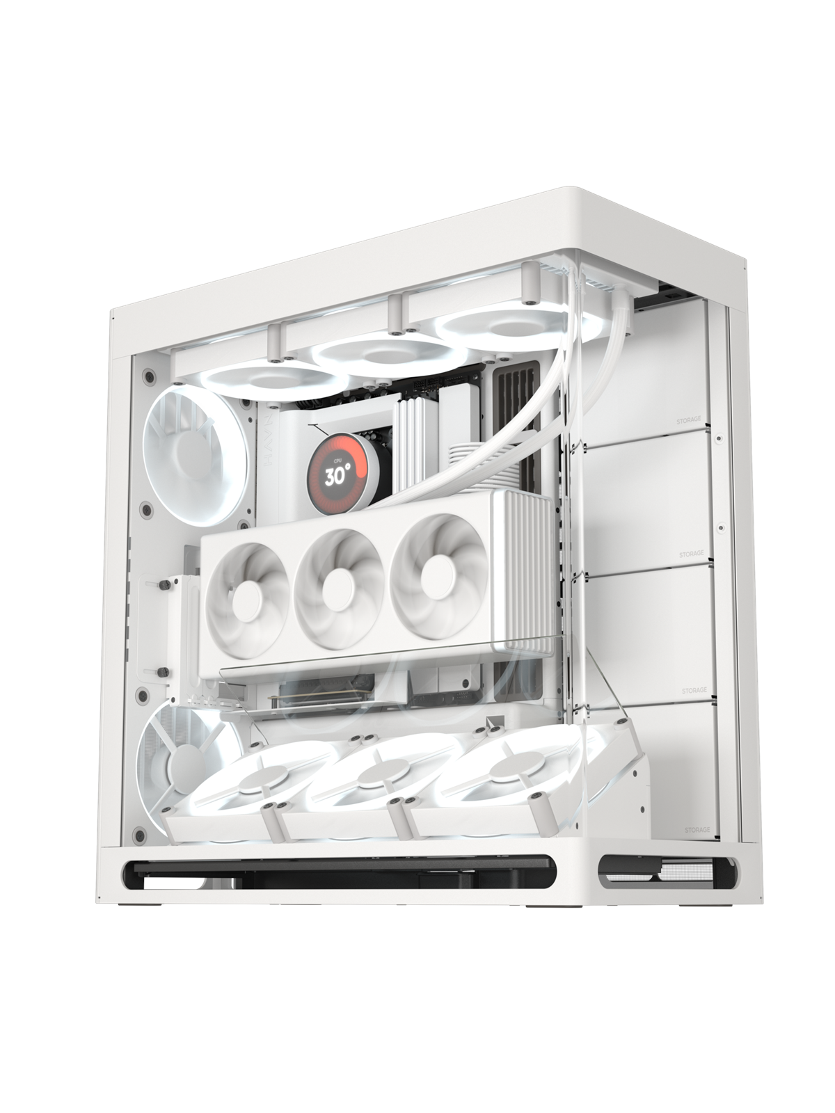 Havn HS 420 Vgpu White - Gehäuse - Miditower - Weiß - Gehaeuse - Hvn-ca-hs420-07
