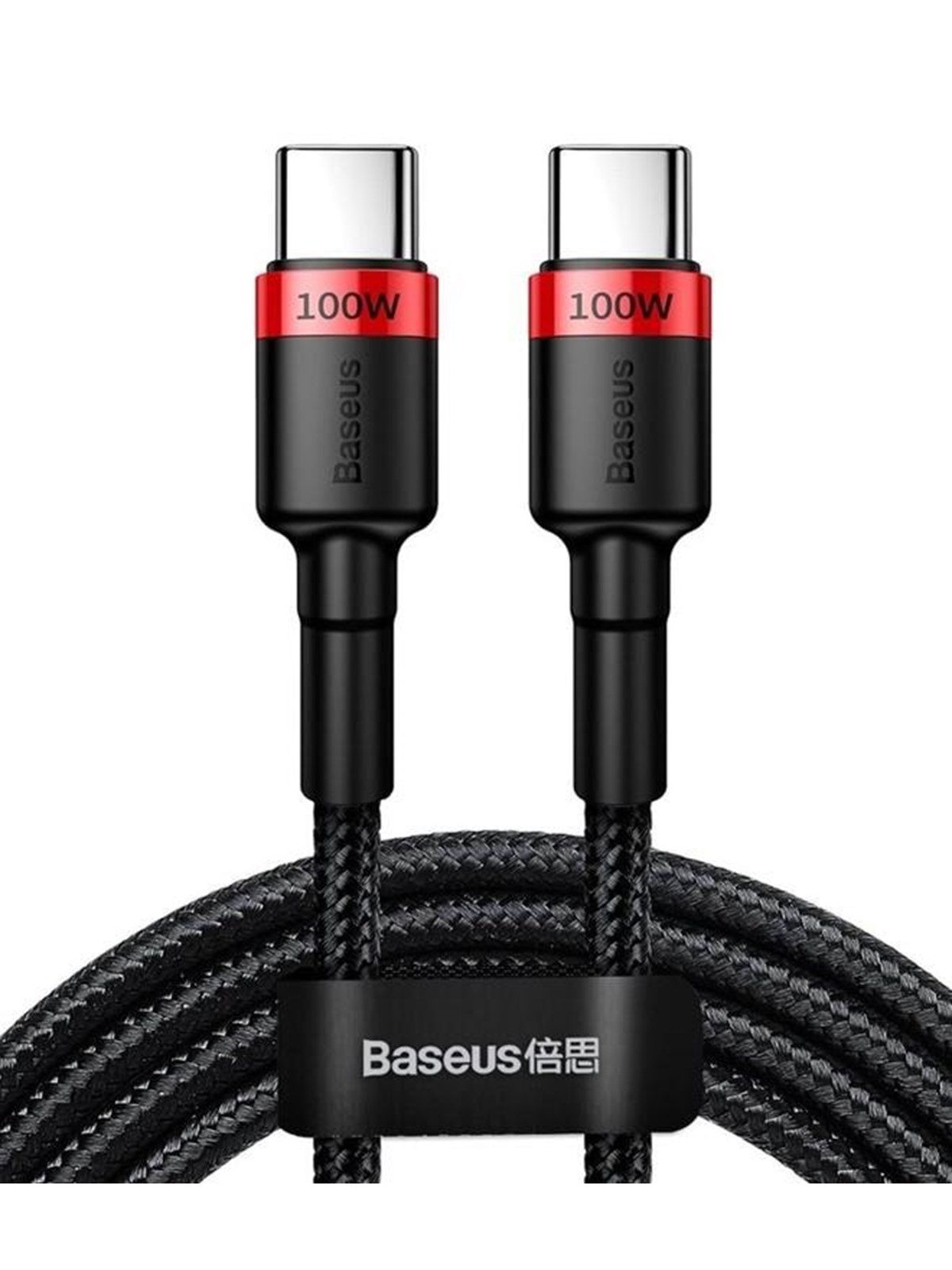 Baseus Usb-c - Usb-c PD QC Cable 100w 5A 480mb/s 2m - Black And Red - Usb Kabel - Catklf-al91
