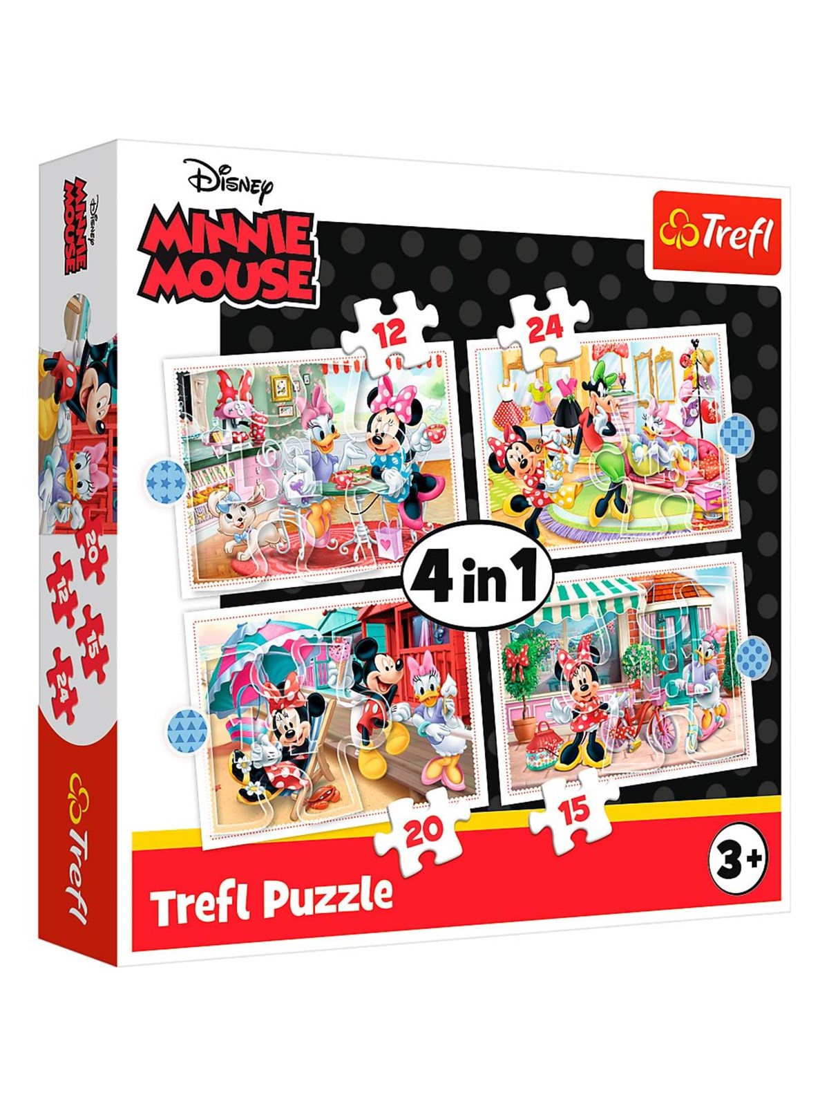 Trefl Puzzle - Disney - Minnie With Friends (4in1) Boden - Tfl34355