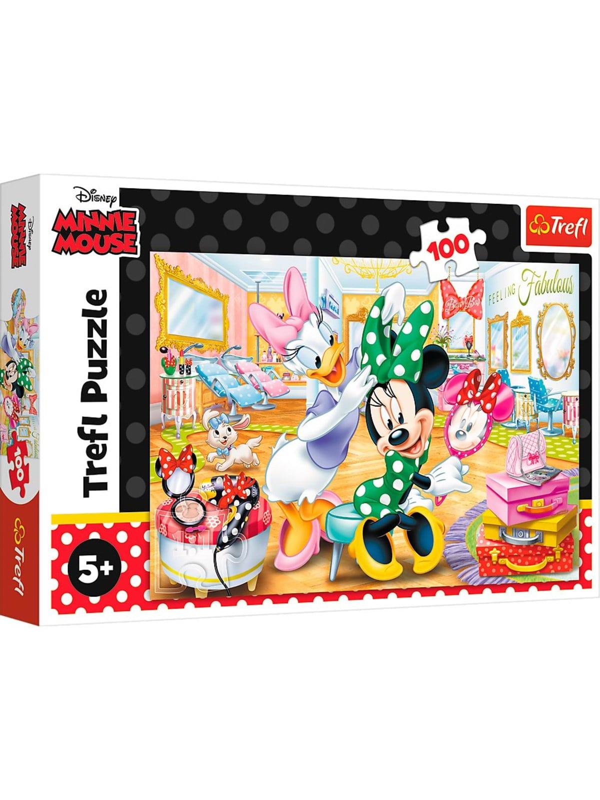 Trefl Puzzle - Disney - Minnie in Beauty Parlous (100 Pieces) Boden - Tfl16387
