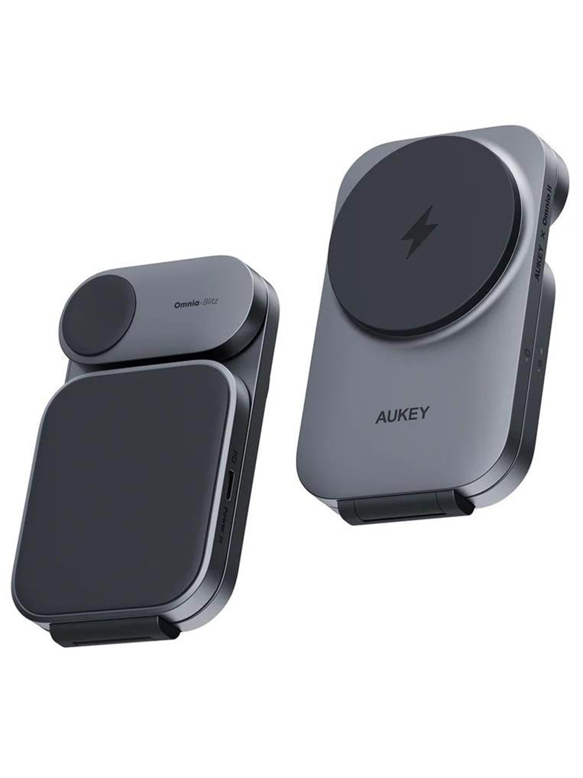 Aukey Lc-mc312 Magfusion Z Qi2 3-in-1 Foldable Wireless Charging Station - Handys Adapter Und Ladegeraete