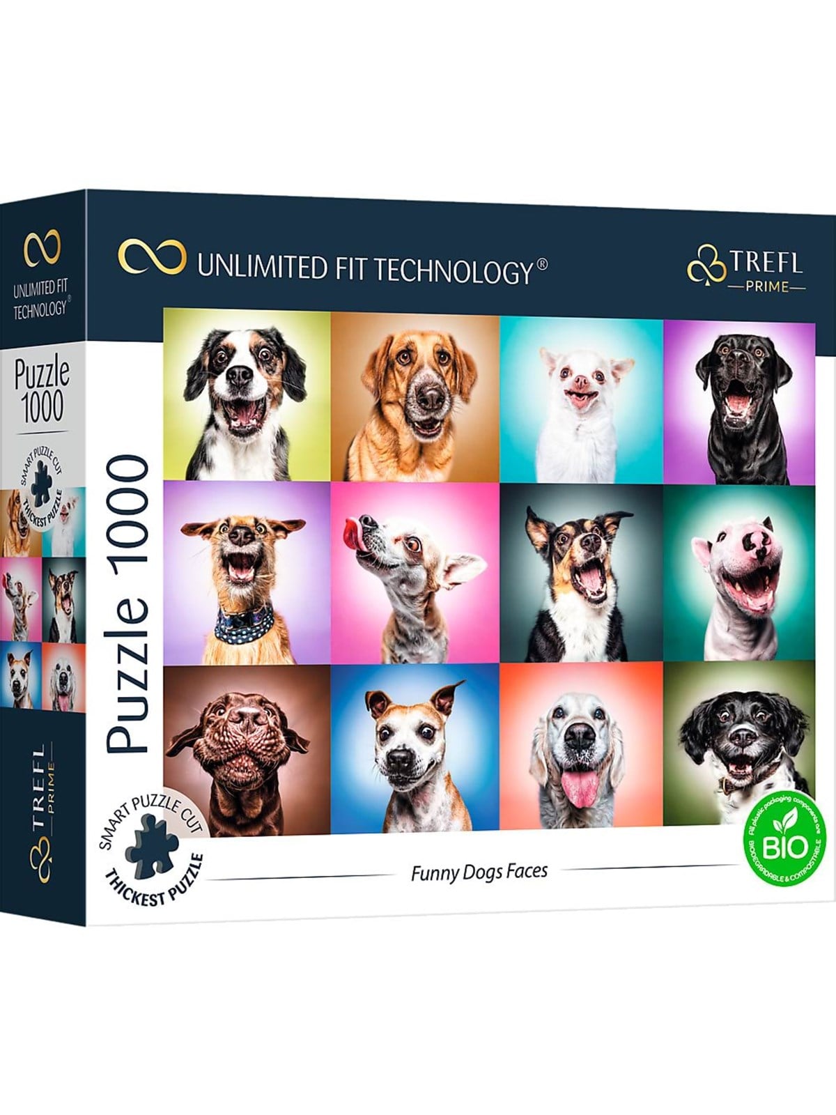 Trefl Puzzle - Unlimited Fit - Funny Dogs Faces (1000 Pieces) Boden - Tfl10706