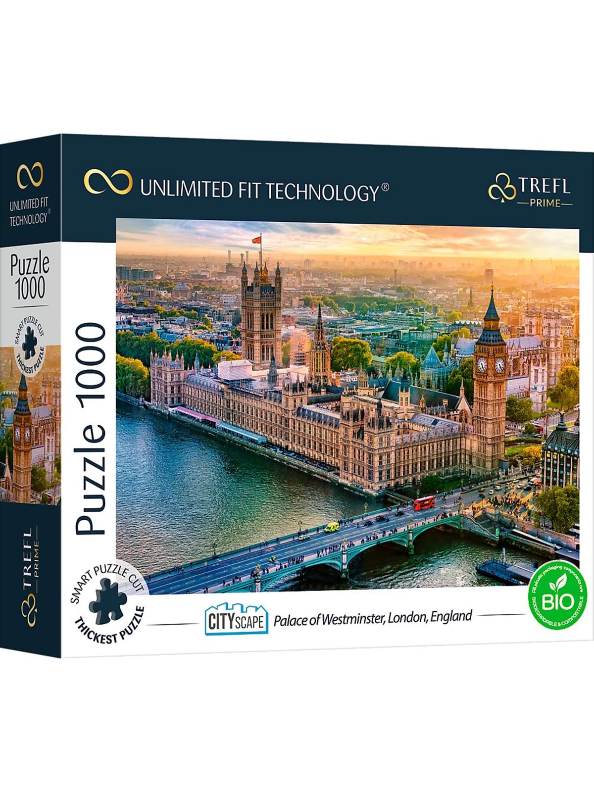 Trefl Puzzle - Unlimited Fit - Palace of Westminster London England (1000 Pieces) Boden - Tfl10705