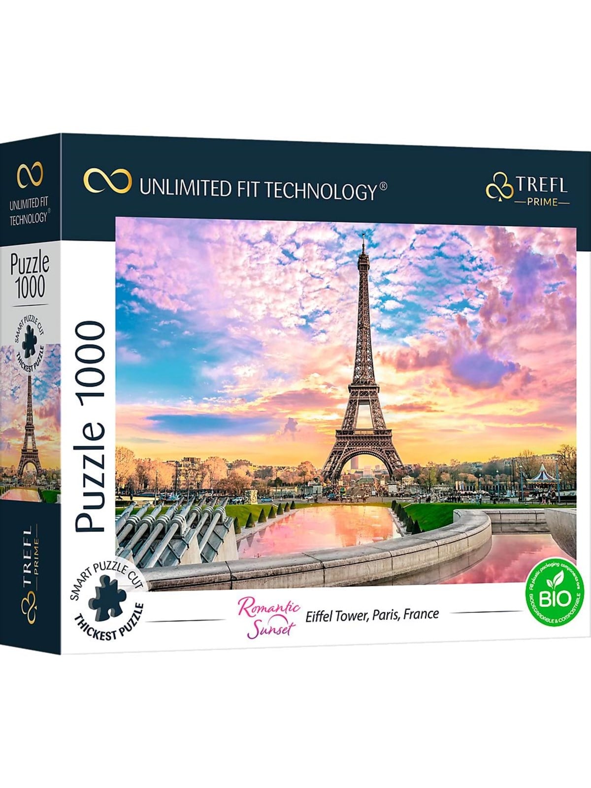 Trefl Puzzle - Unlimited Fit - Eiffel Tower Paris France (1000 Pieces) Boden - Tfl10693