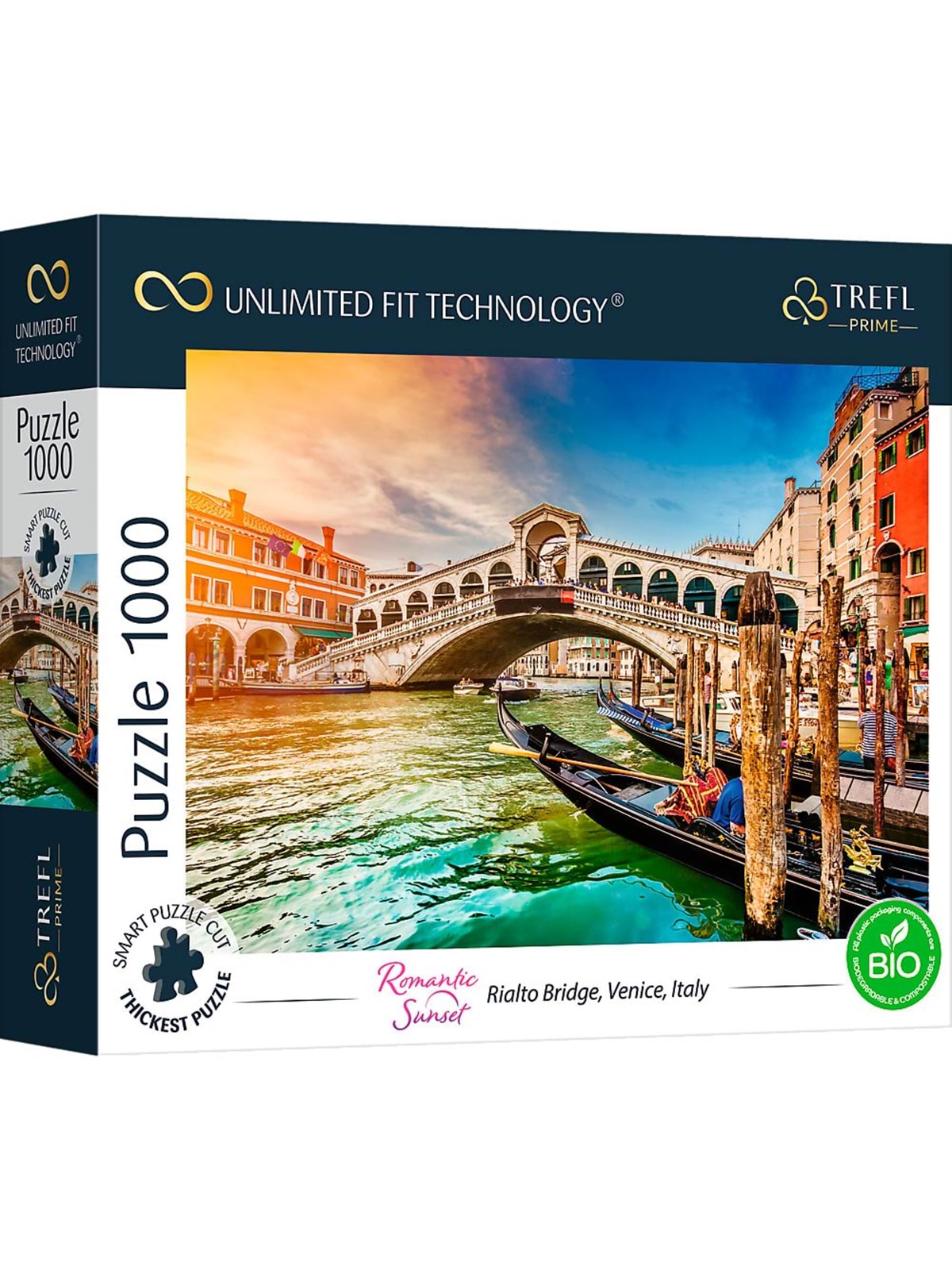 Trefl Puzzle - Unlimited Fit - Rialto Bridge Venice Italy (1000 Pieces) Boden - Tfl10692