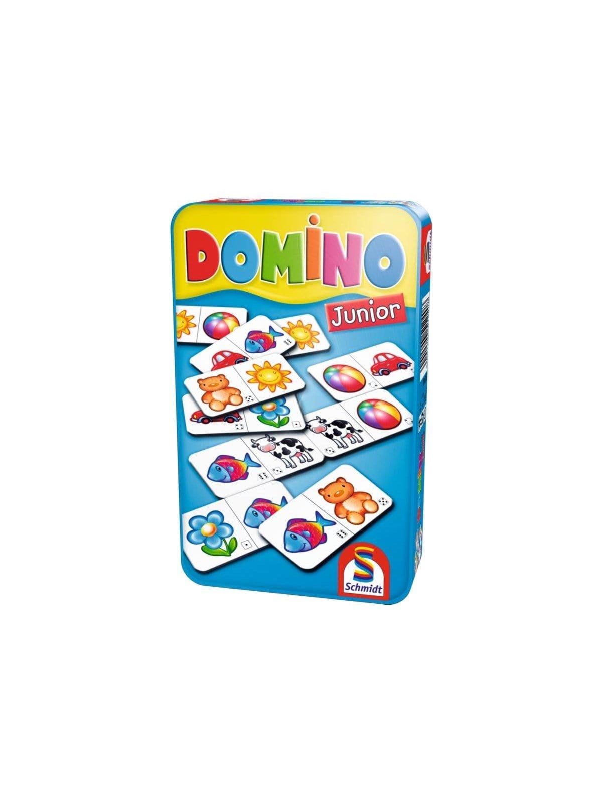 Schmidt Domino Junior Aluminium Box (EN) - Brettspiele - 51240