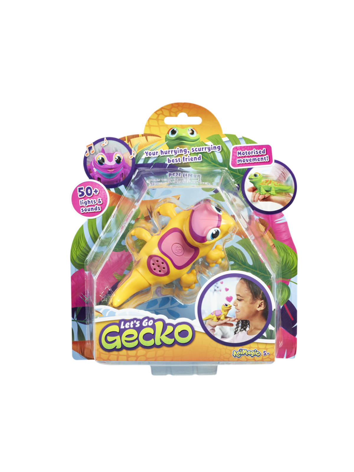 Goliath Animagic: Let's Go Gecko - Yellow - Spielzeug - Go26019