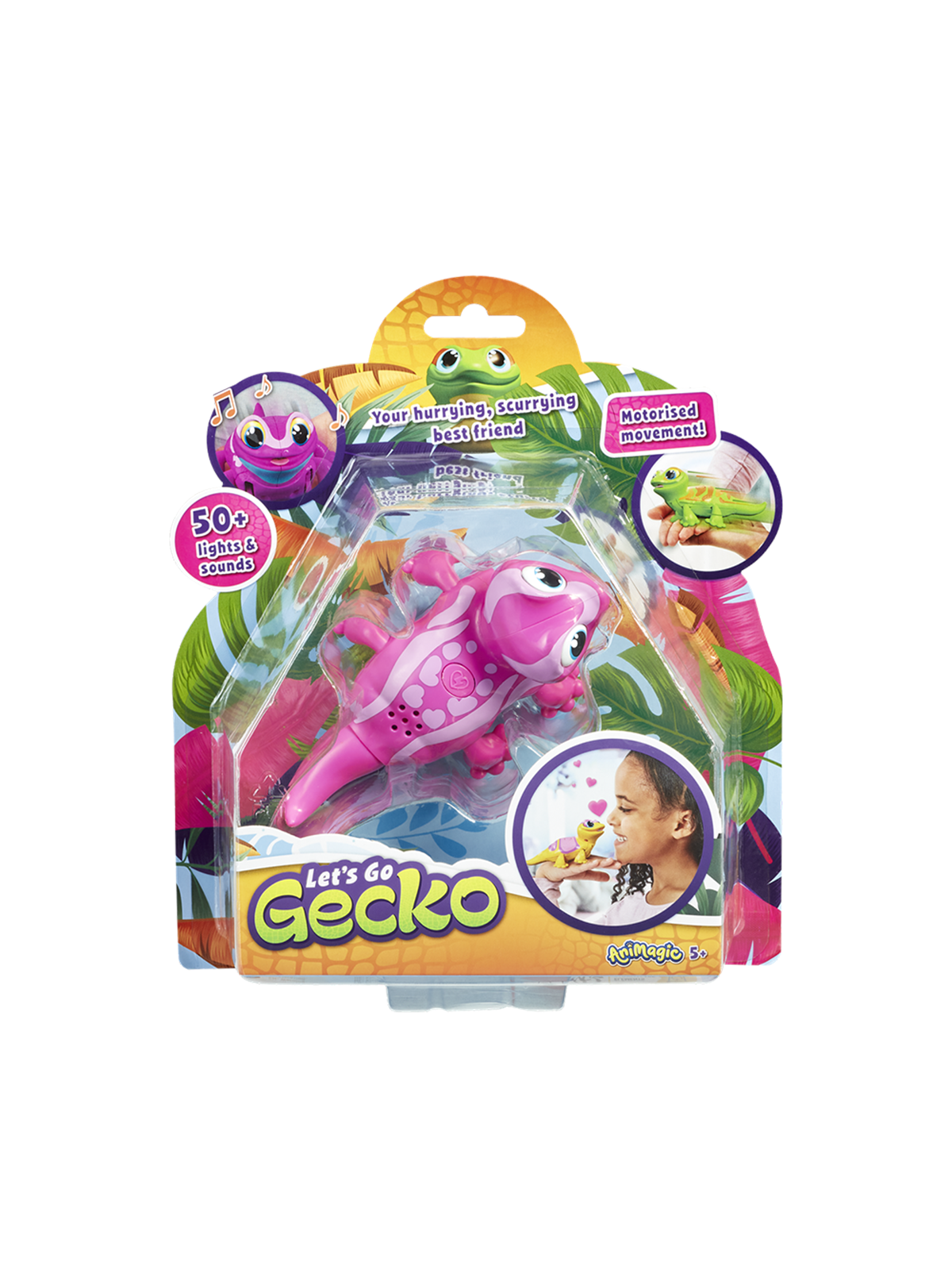 Goliath Animagic: Let's Go Gecko - Pink - Spielzeug - Go26020