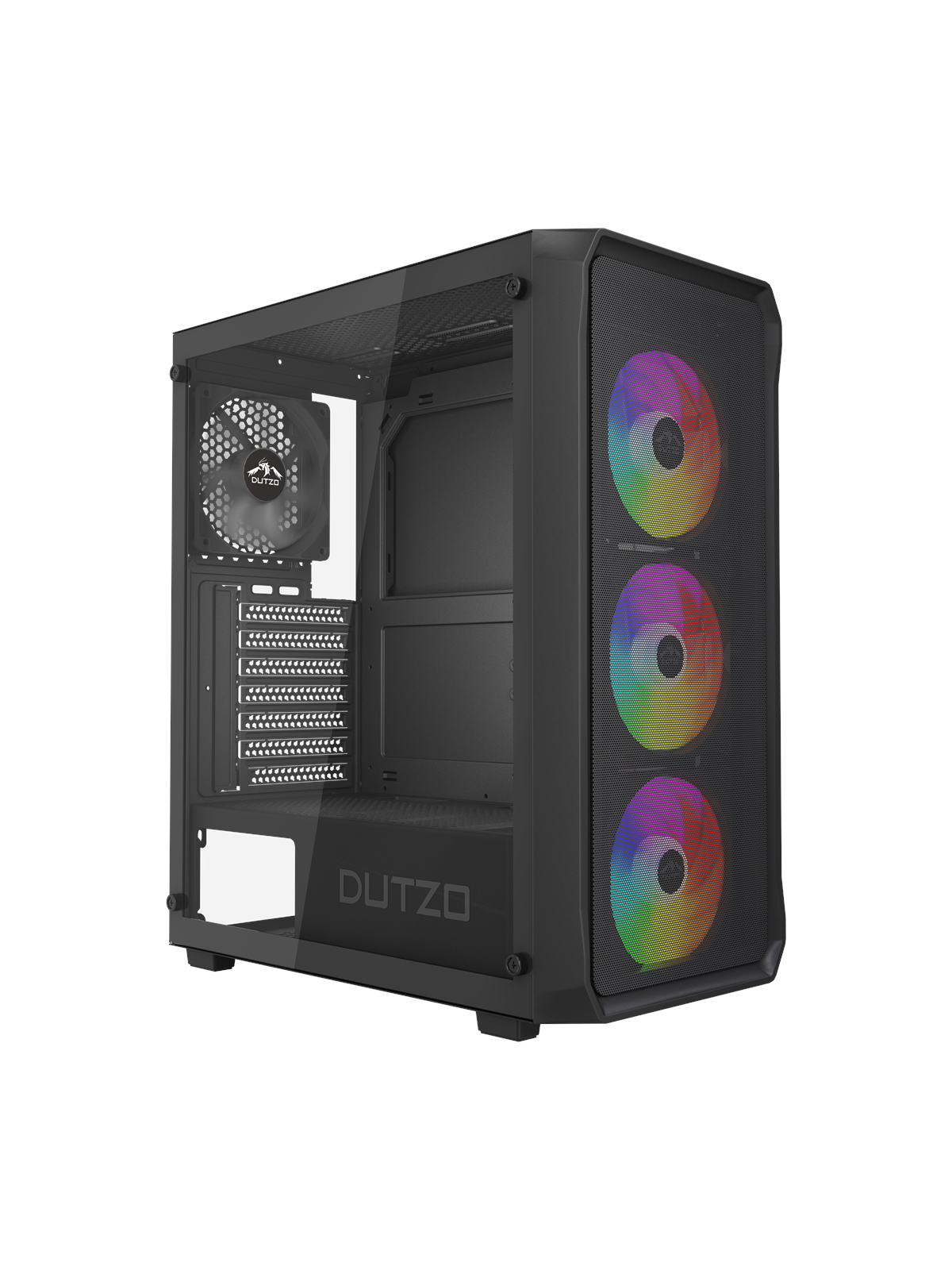 Dutzo C321 Mesh TG Argb - Gehäuse - Miditower - Schwarz - Gehaeuse - C321_Mesh_Argb-b